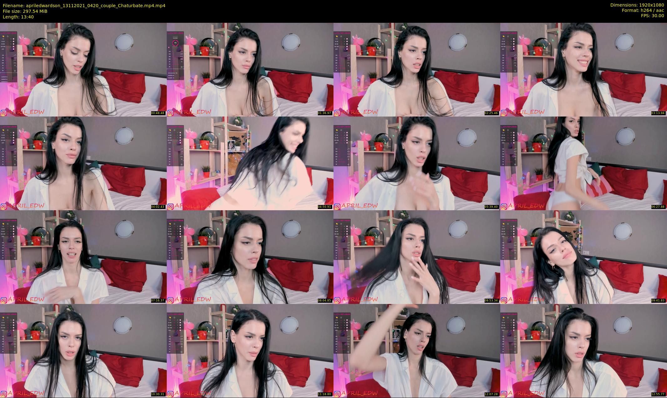 apriledwardson — 14 minute Chaturbate couple cam show recording, 1080p, Nov 13, 2021