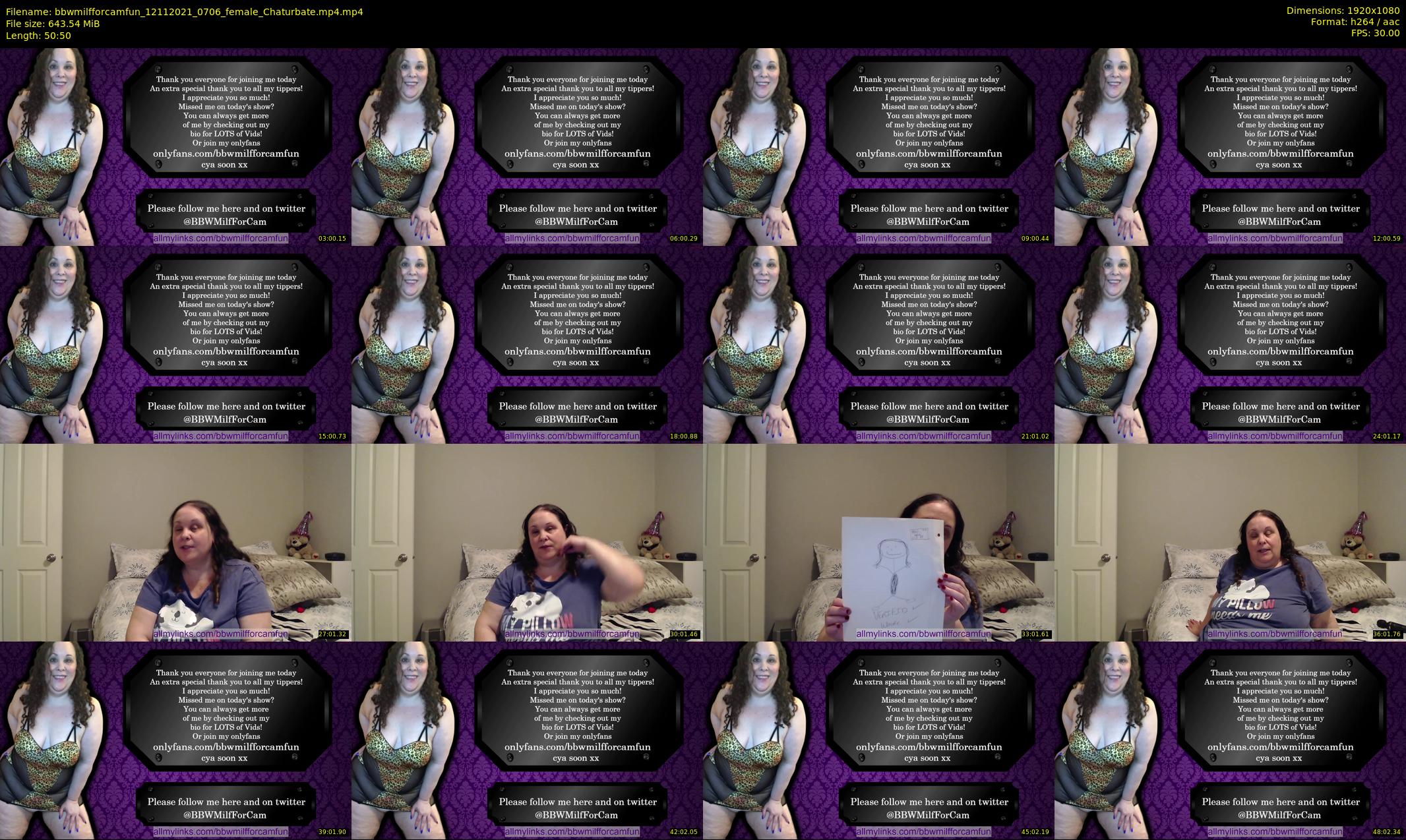 bbwmilfforcamfun — 51 minute Chaturbate female cam show recording, 1080p, Nov 12, 2021