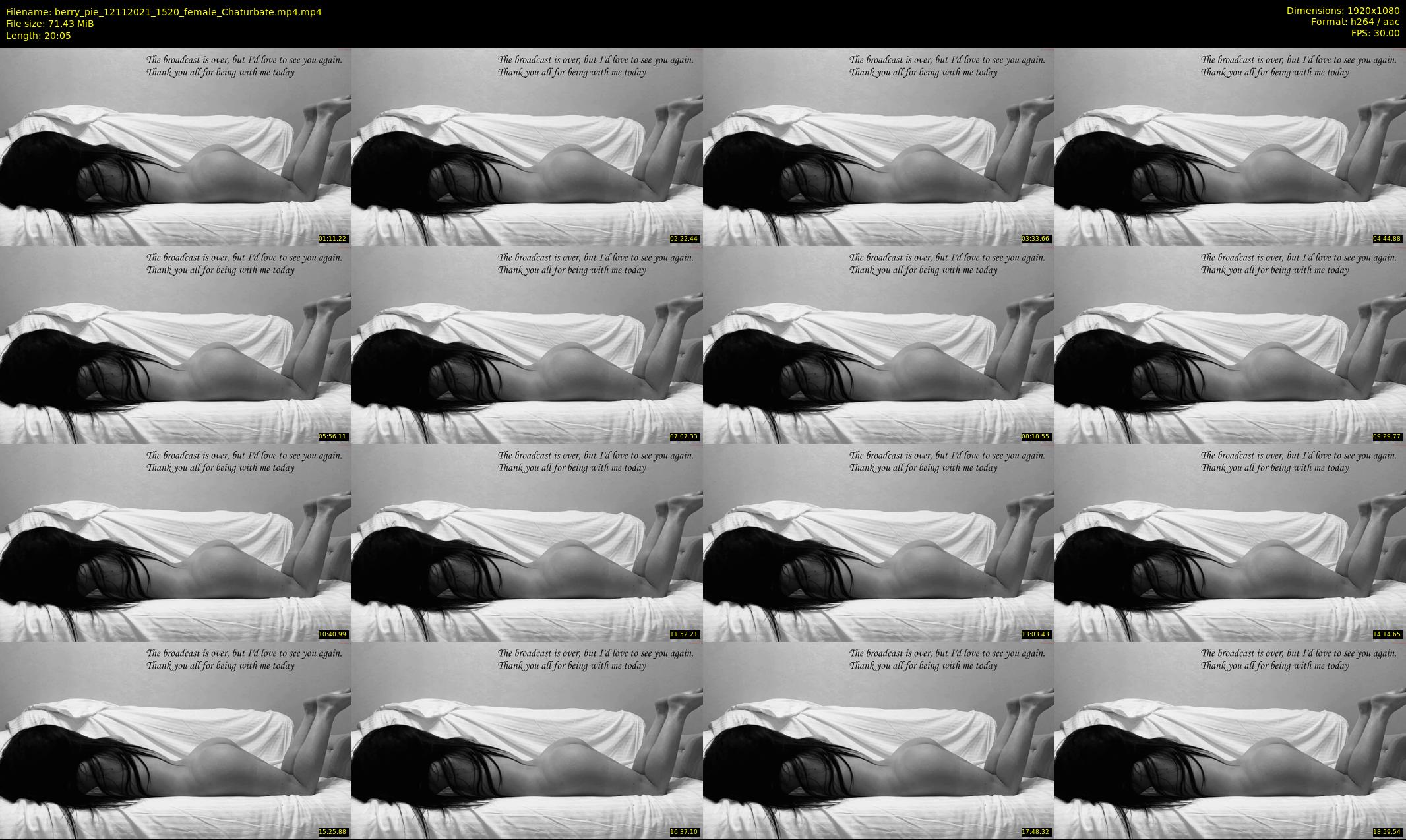 berry_pie — 21 minute Chaturbate female cam show recording, 1080p, Nov 12, 2021