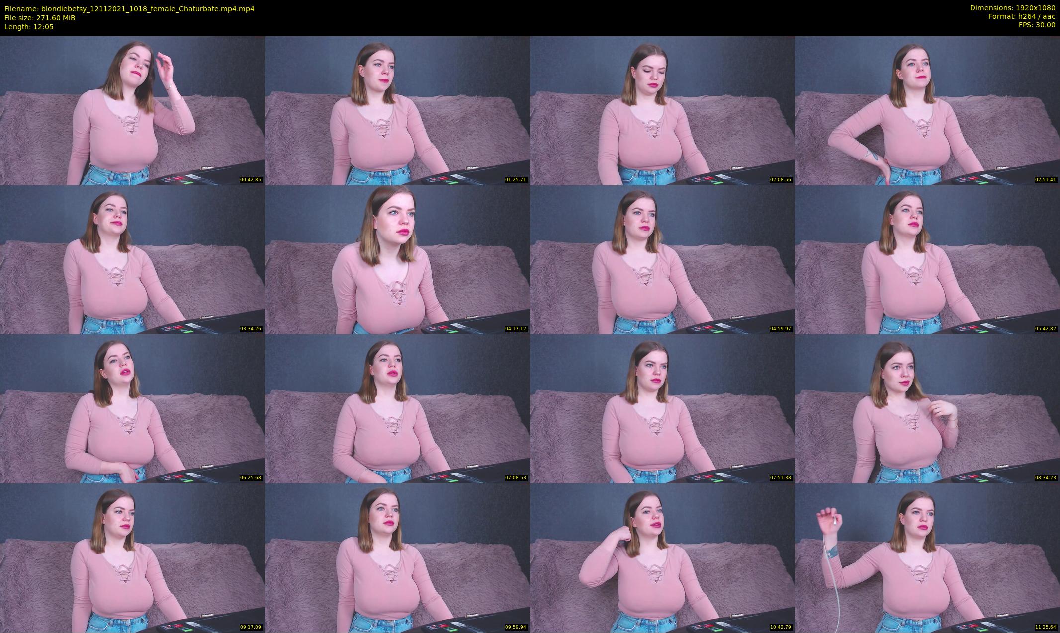 blondiebetsy — 13 minute Chaturbate female cam show recording, 1080p, Nov 12, 2021