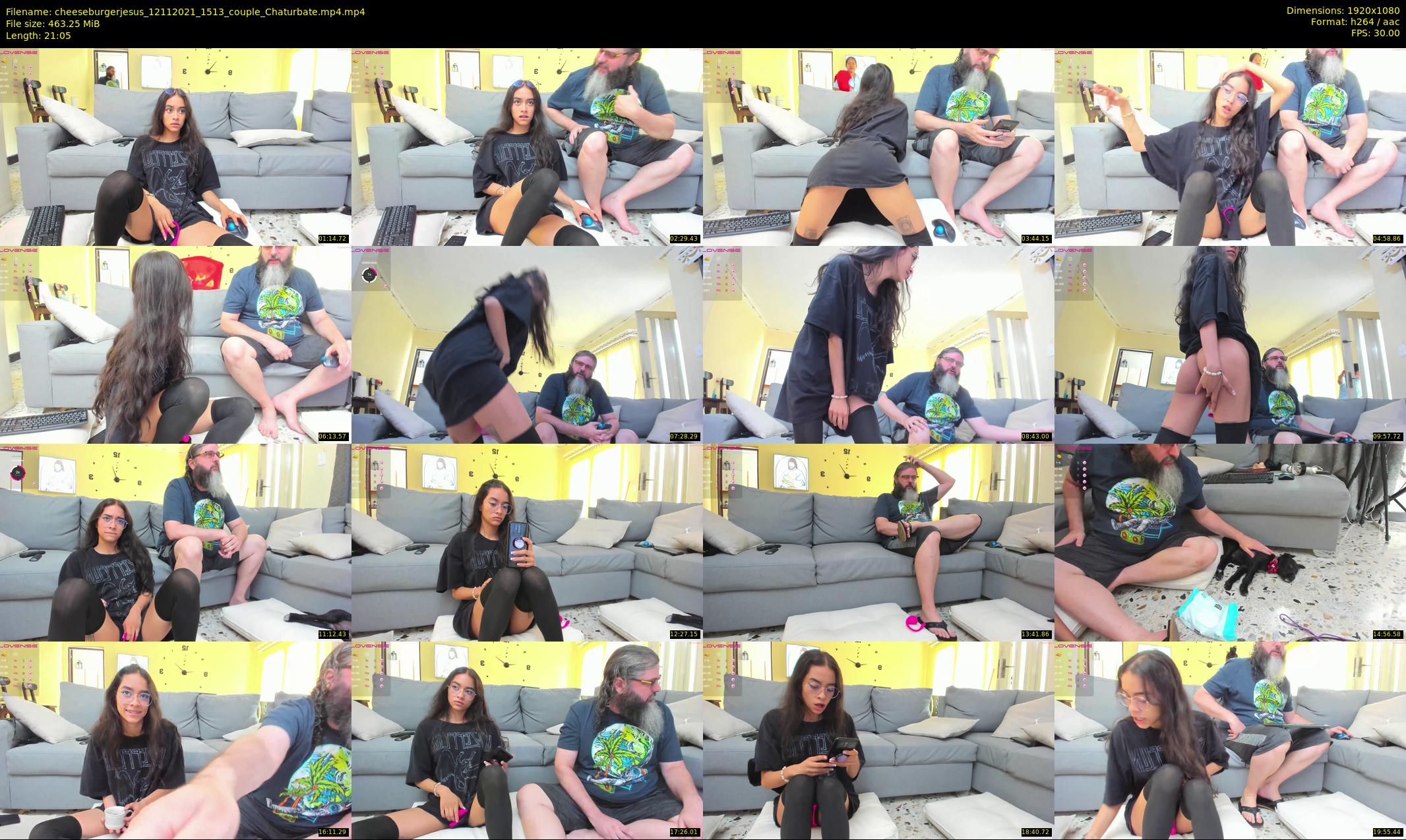 cheeseburgerjesus — 22 minute Chaturbate couple cam show recording, 1080p, Nov 12, 2021
