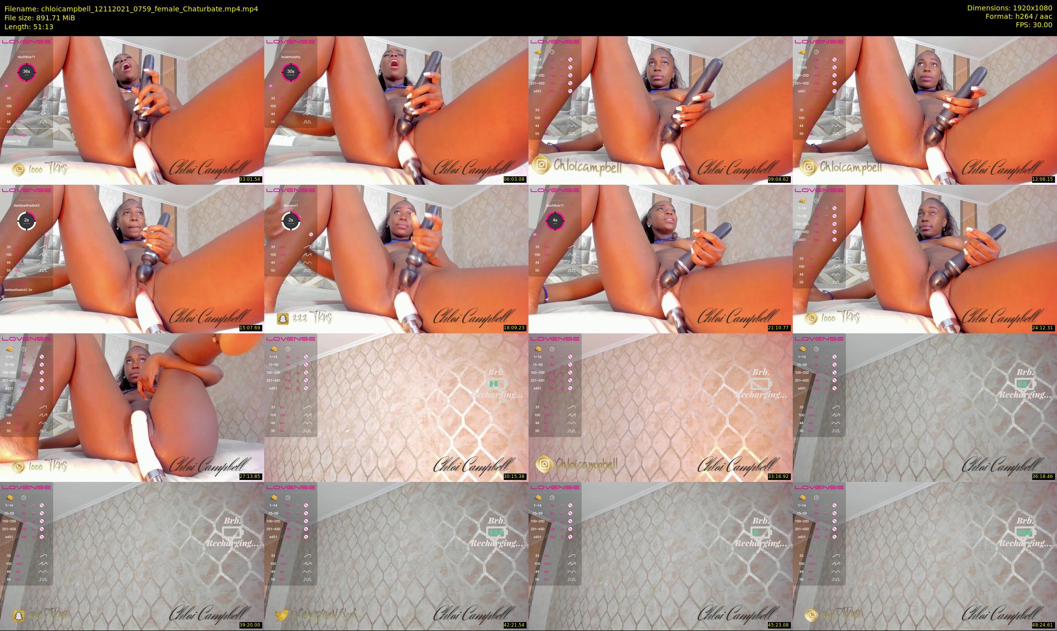 chloicampbell — 52 minute Chaturbate female cam show recording, 1080p, Nov 12, 2021
