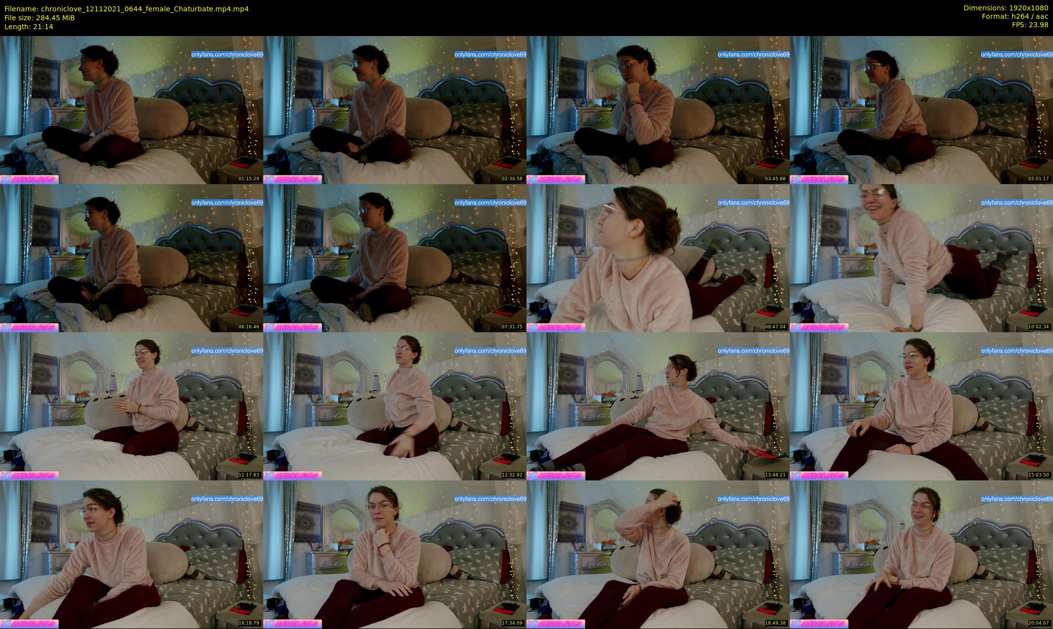 chroniclove — 22 minute Chaturbate female cam show recording, 1080p, Nov 12, 2021