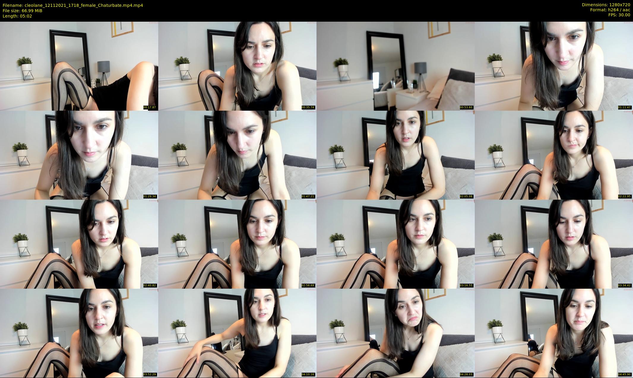 cleolane — 6 minute Chaturbate female cam show recording, 720p, Nov 12, 2021