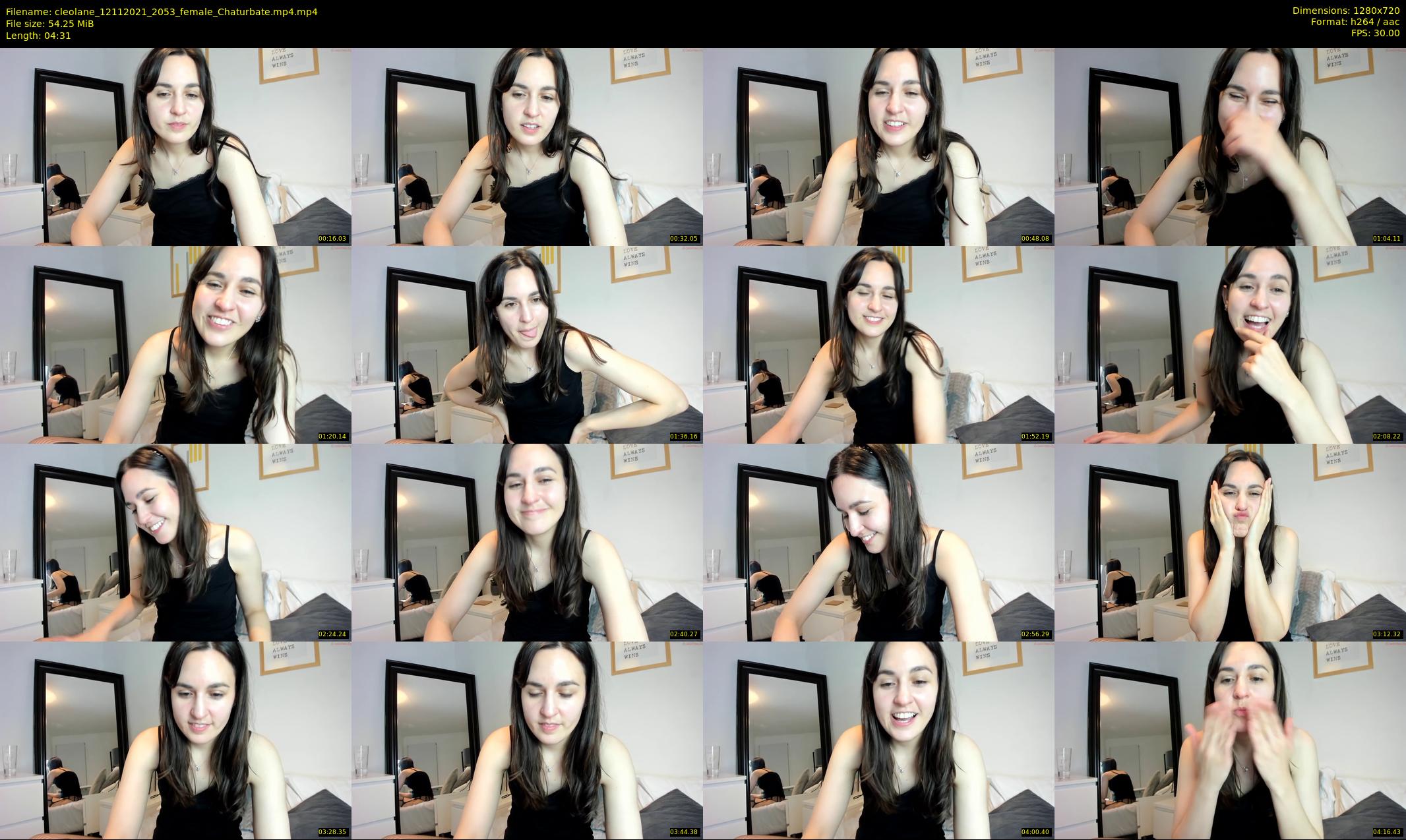 cleolane — 5 minute Chaturbate female cam show recording, 720p, Nov 12, 2021