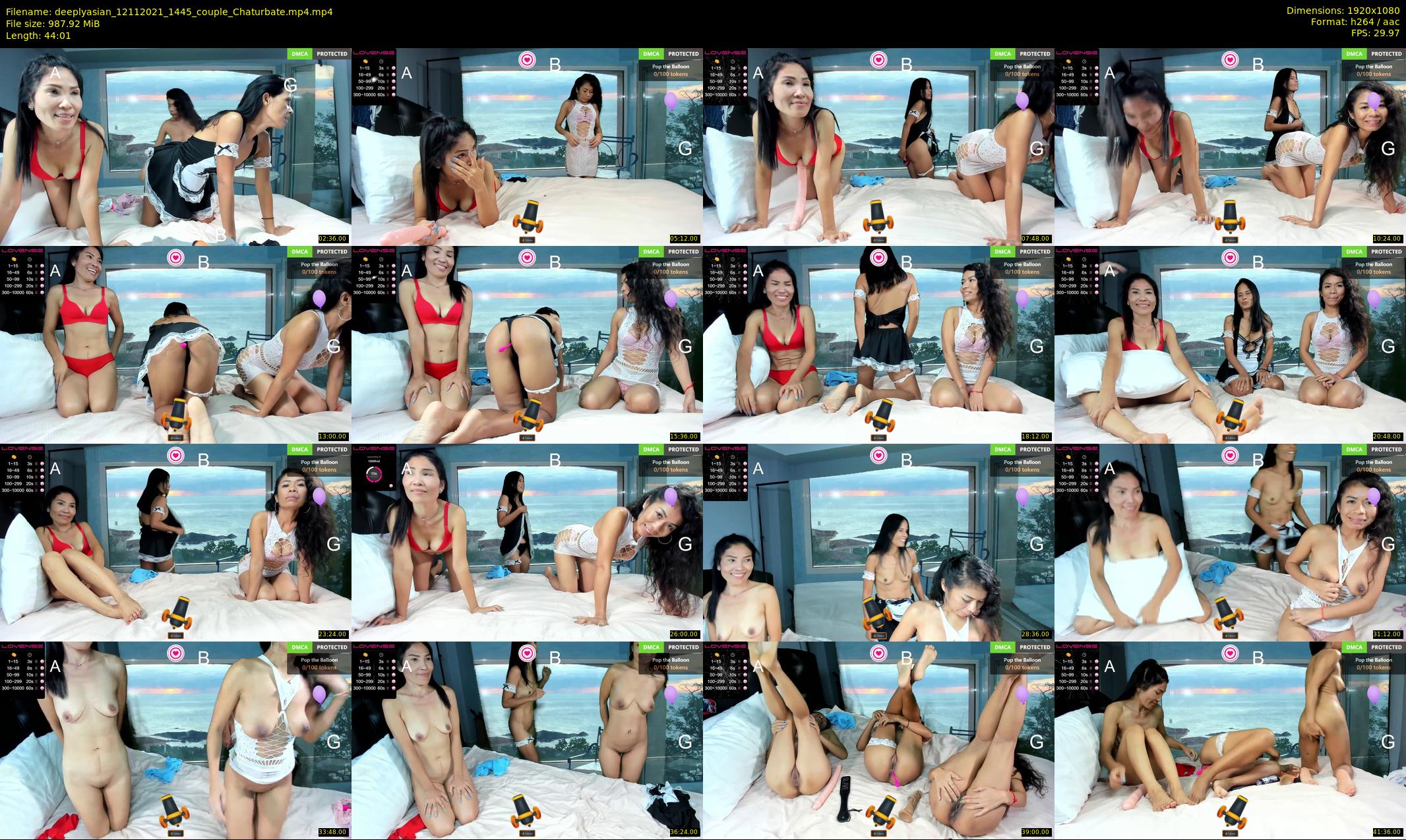 deeplyasian — 45 minute Chaturbate couple cam show recording, 1080p, Nov 12, 2021