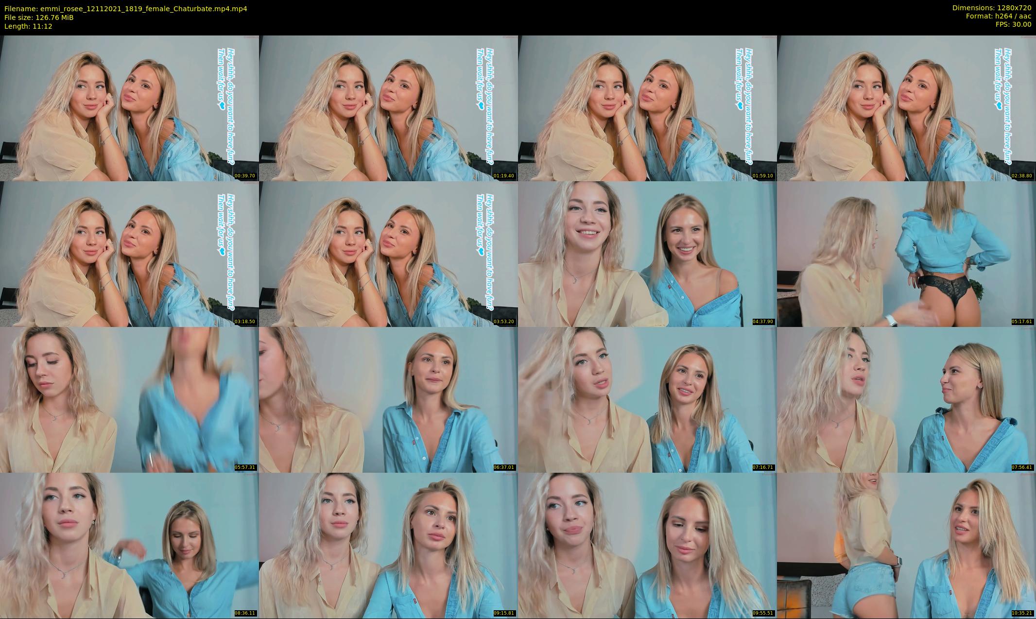 emmi_rosee — 12 minute Chaturbate female cam show recording, 720p, Nov 12, 2021