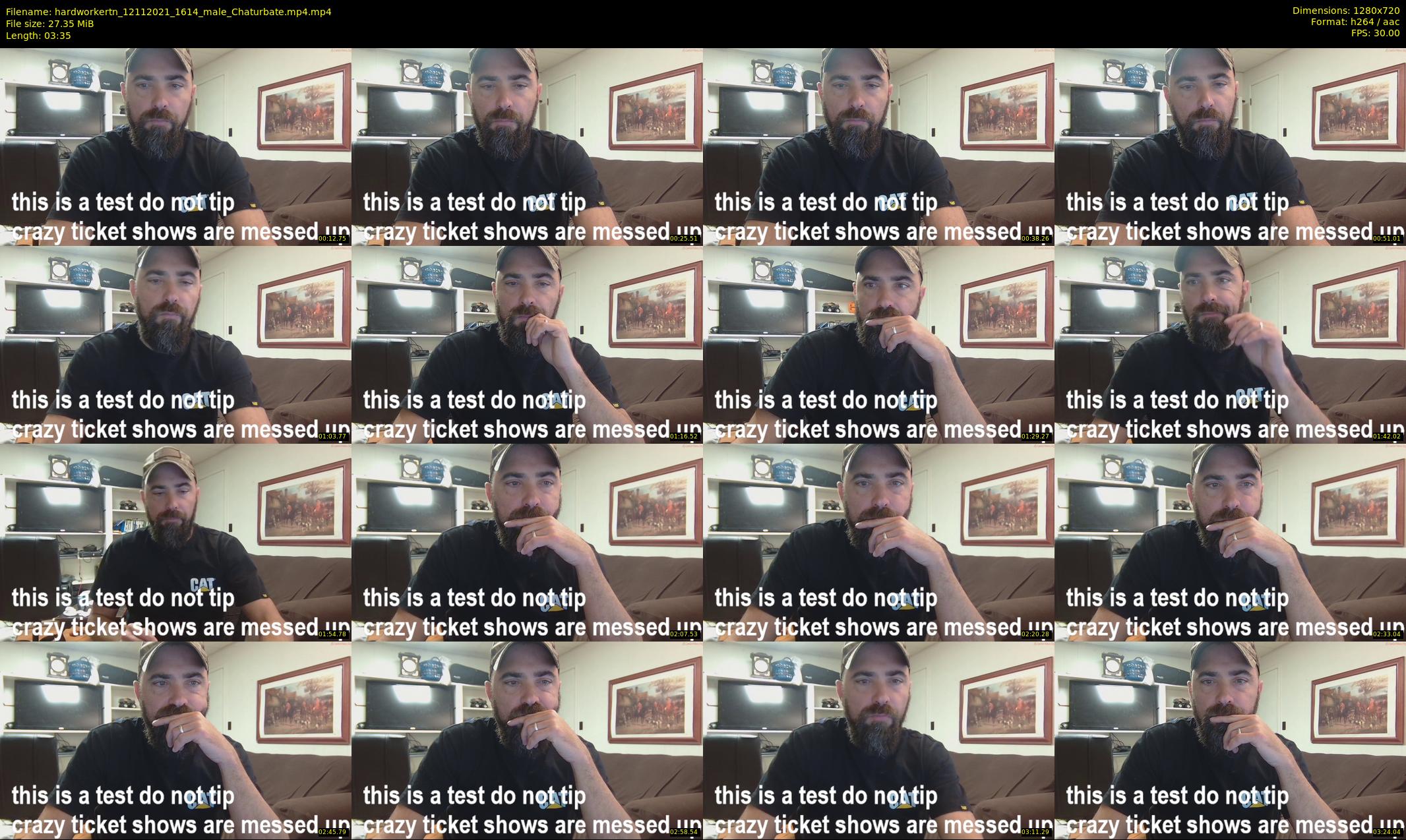 hardworkertn — 4 minute Chaturbate male cam show recording, 720p, Nov 12, 2021