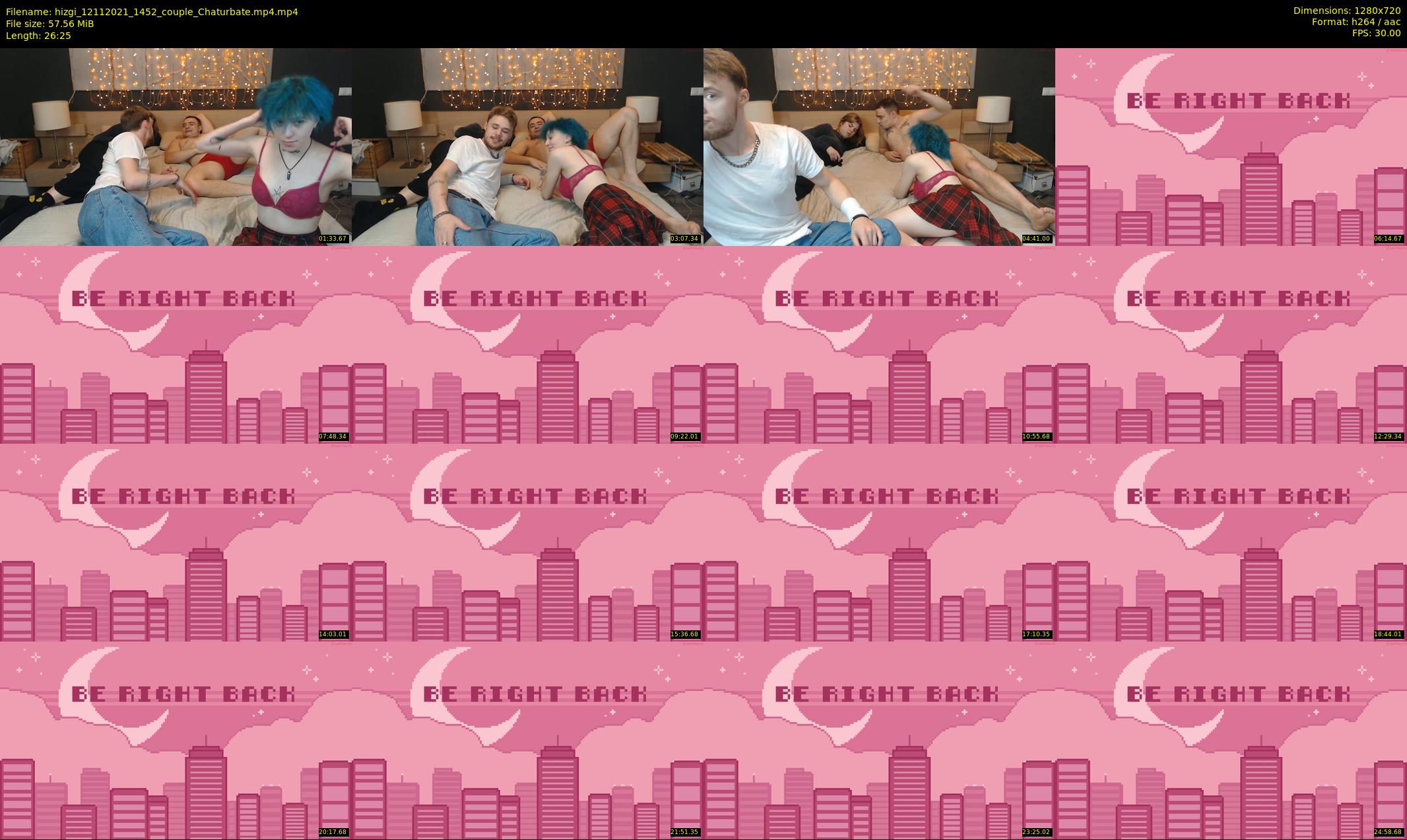 hizgi — 27 minute Chaturbate couple cam show recording, 720p, Nov 12, 2021