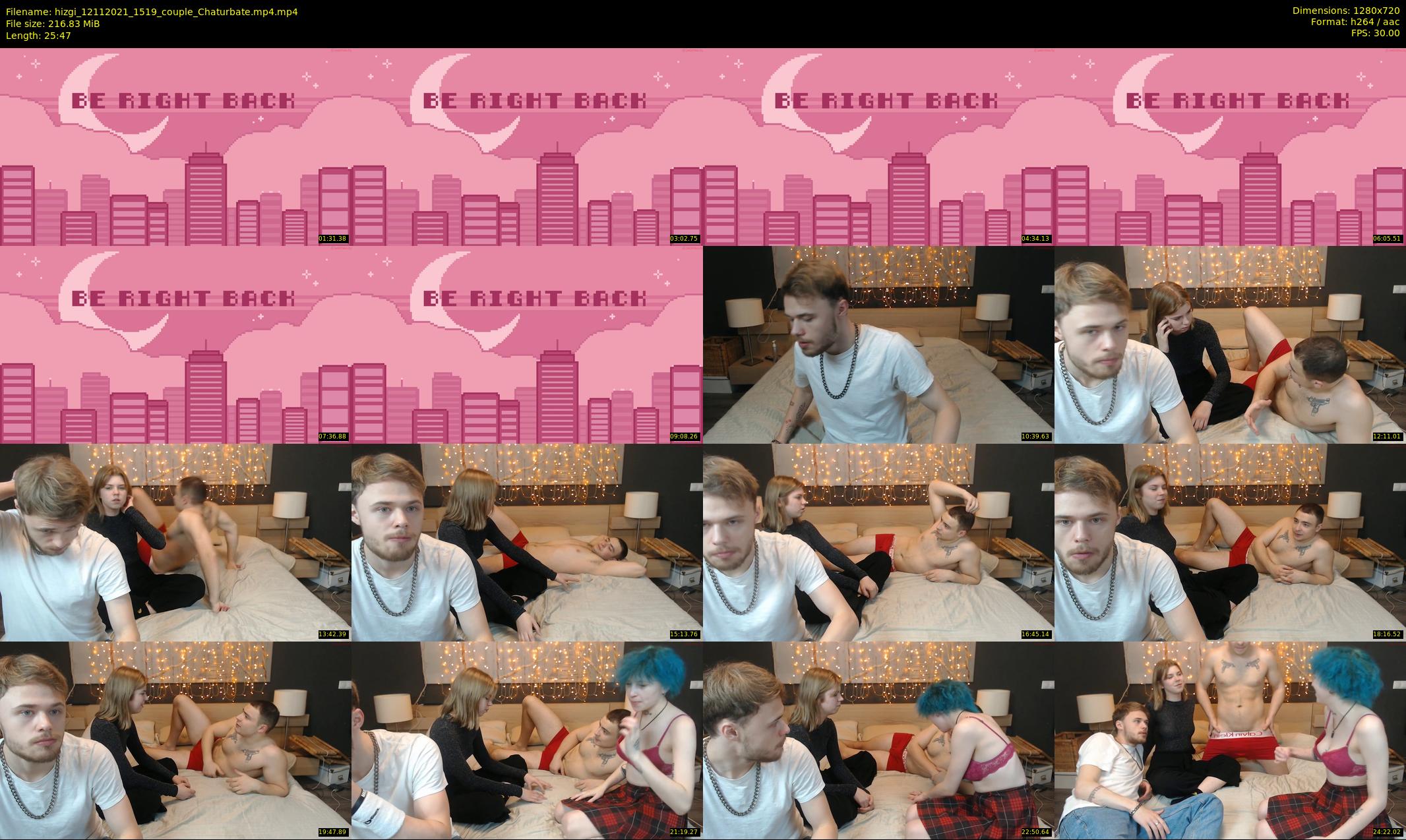 hizgi — 26 minute Chaturbate couple cam show recording, 720p, Nov 12, 2021
