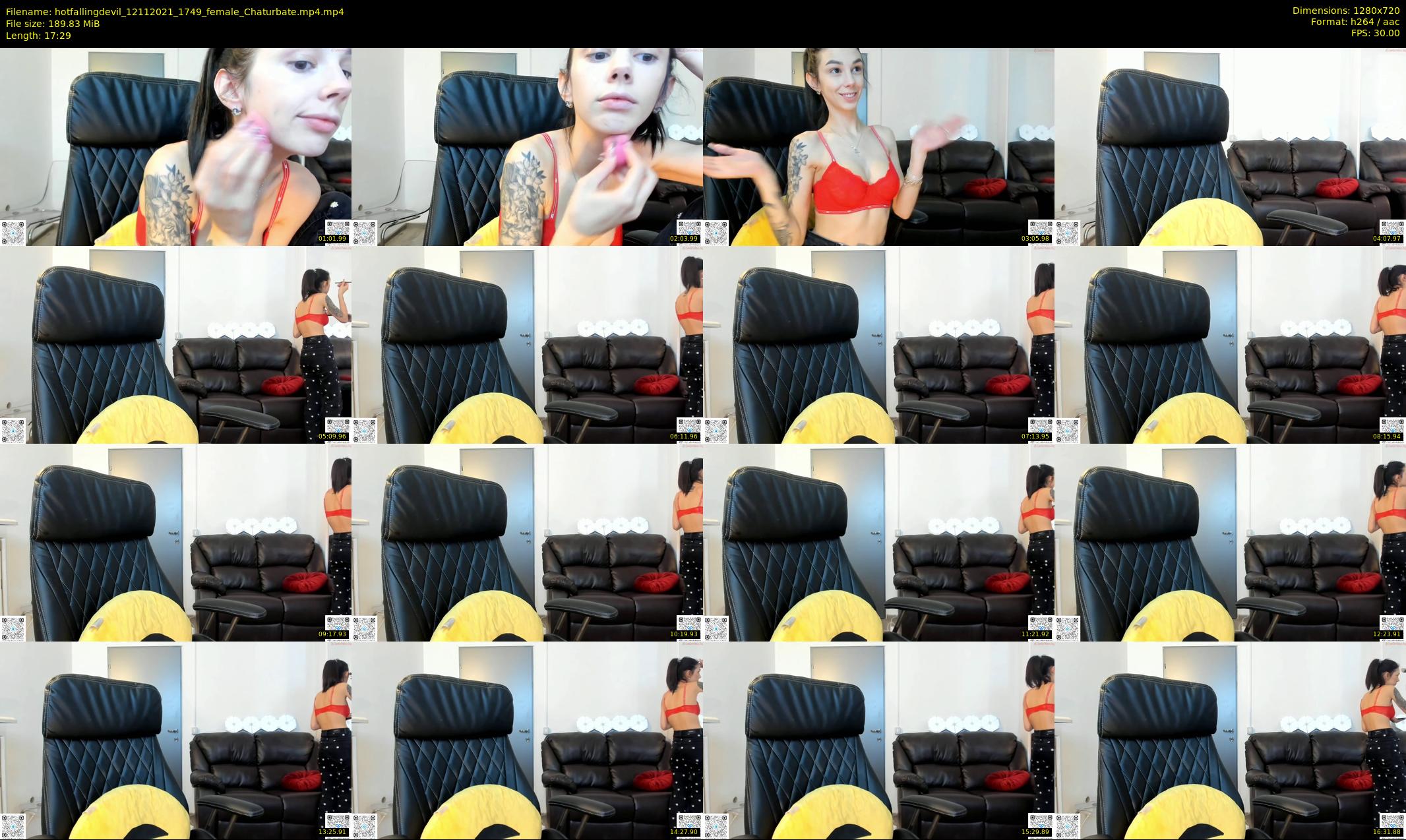 hotfallingdevil — 18 minute Chaturbate female cam show recording, 720p, Nov 12, 2021