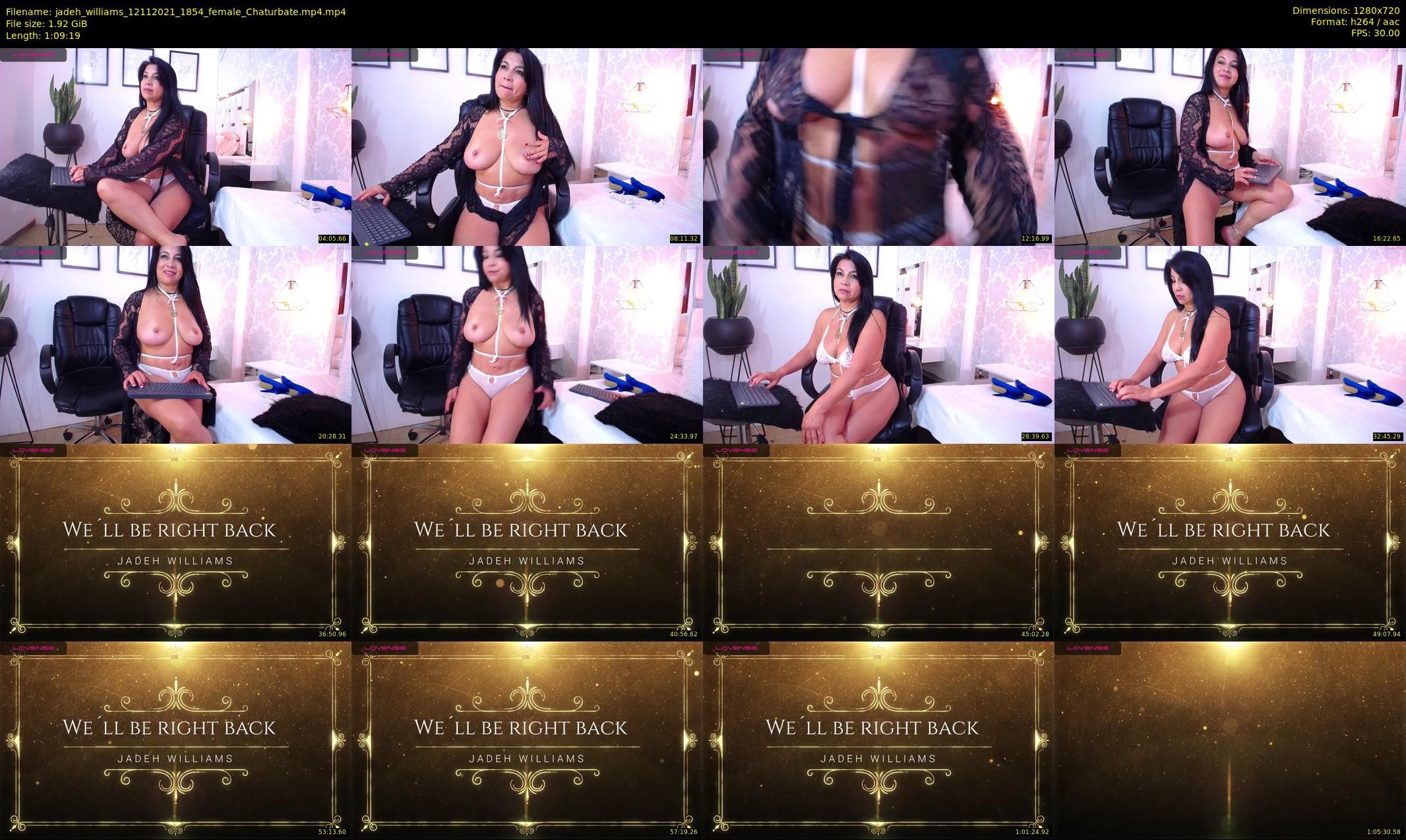 jadeh_williams — 70 minute Chaturbate female cam show recording, 720p, Nov 12, 2021