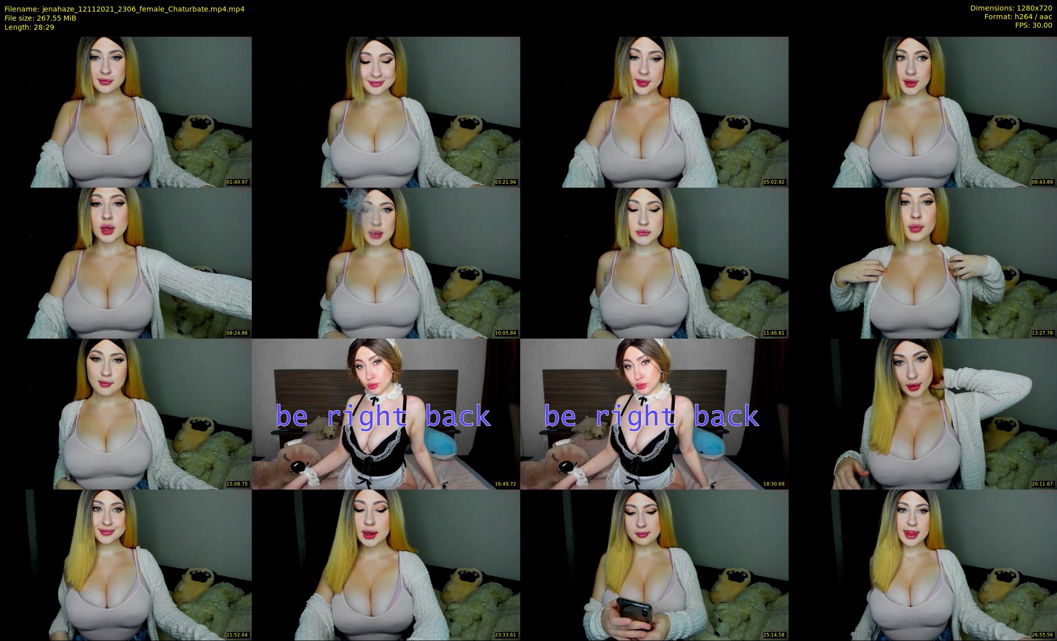 jenahaze — 29 minute Chaturbate female cam show recording, 720p, Nov 12, 2021