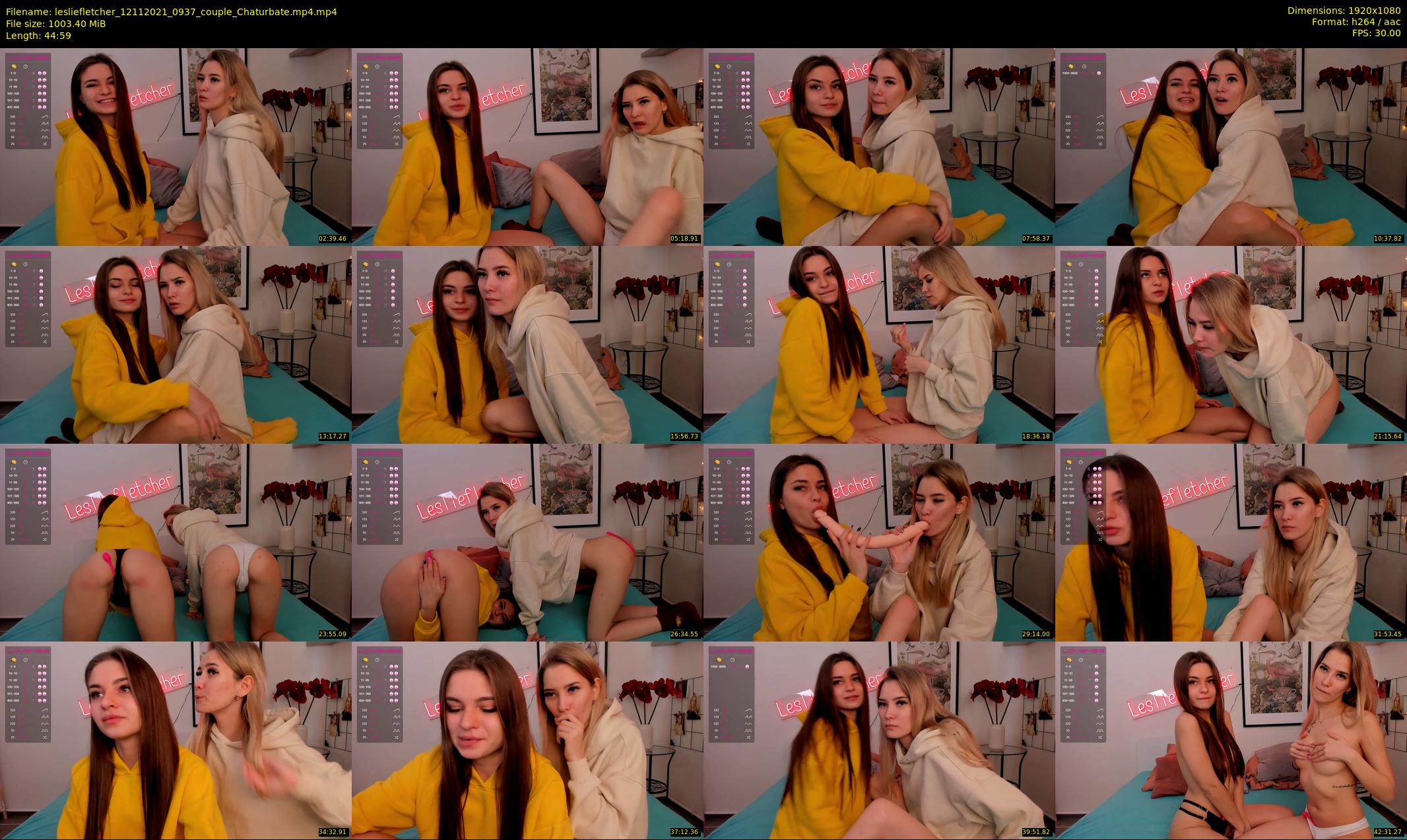 lesliefletcher — 45 minute Chaturbate couple cam show recording, 1080p, Nov 12, 2021