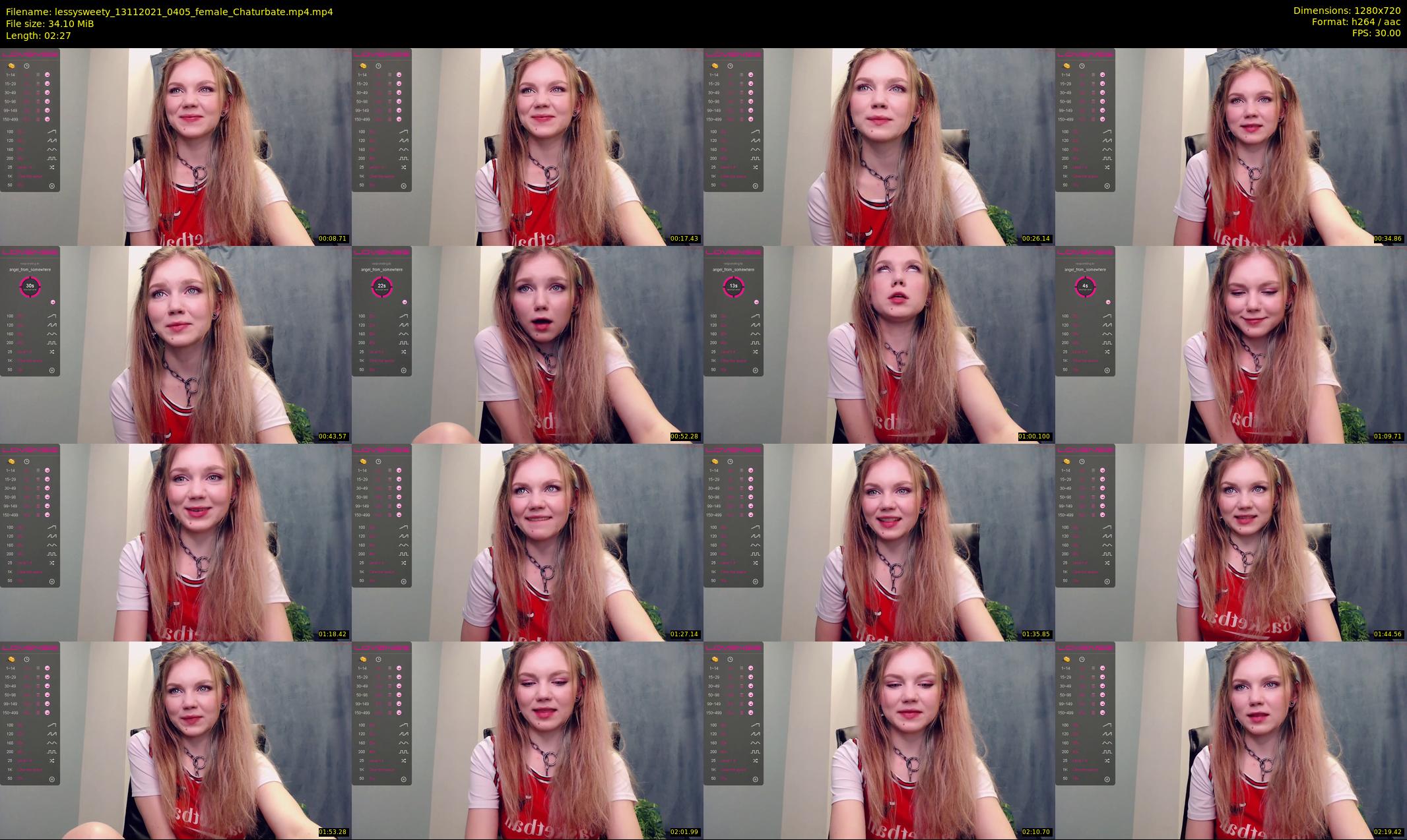 lessysweety — 3 minute Chaturbate female cam show recording, 720p, Nov 13, 2021
