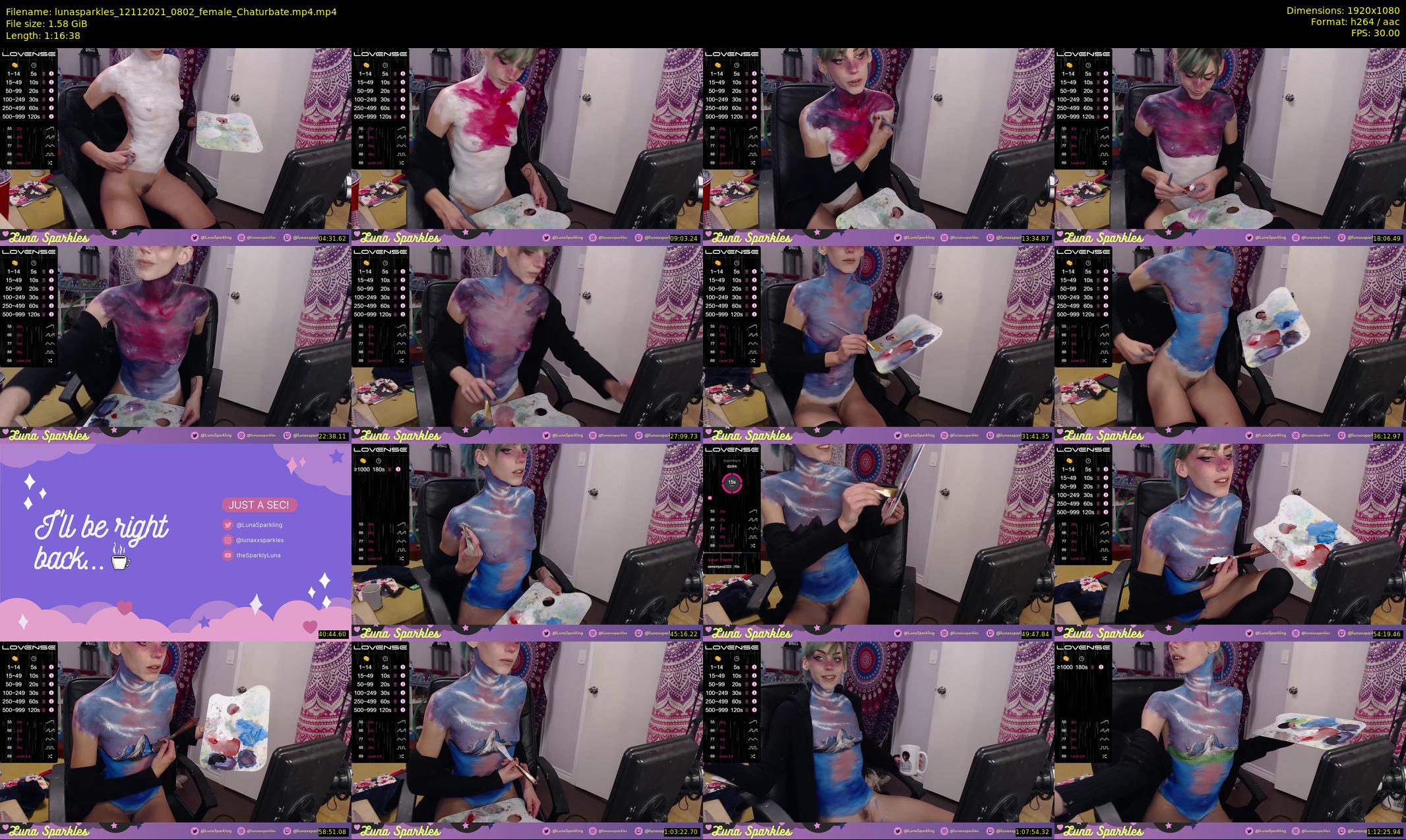 lunasparkles — 77 minute Chaturbate female cam show recording, 1080p, Nov 12, 2021