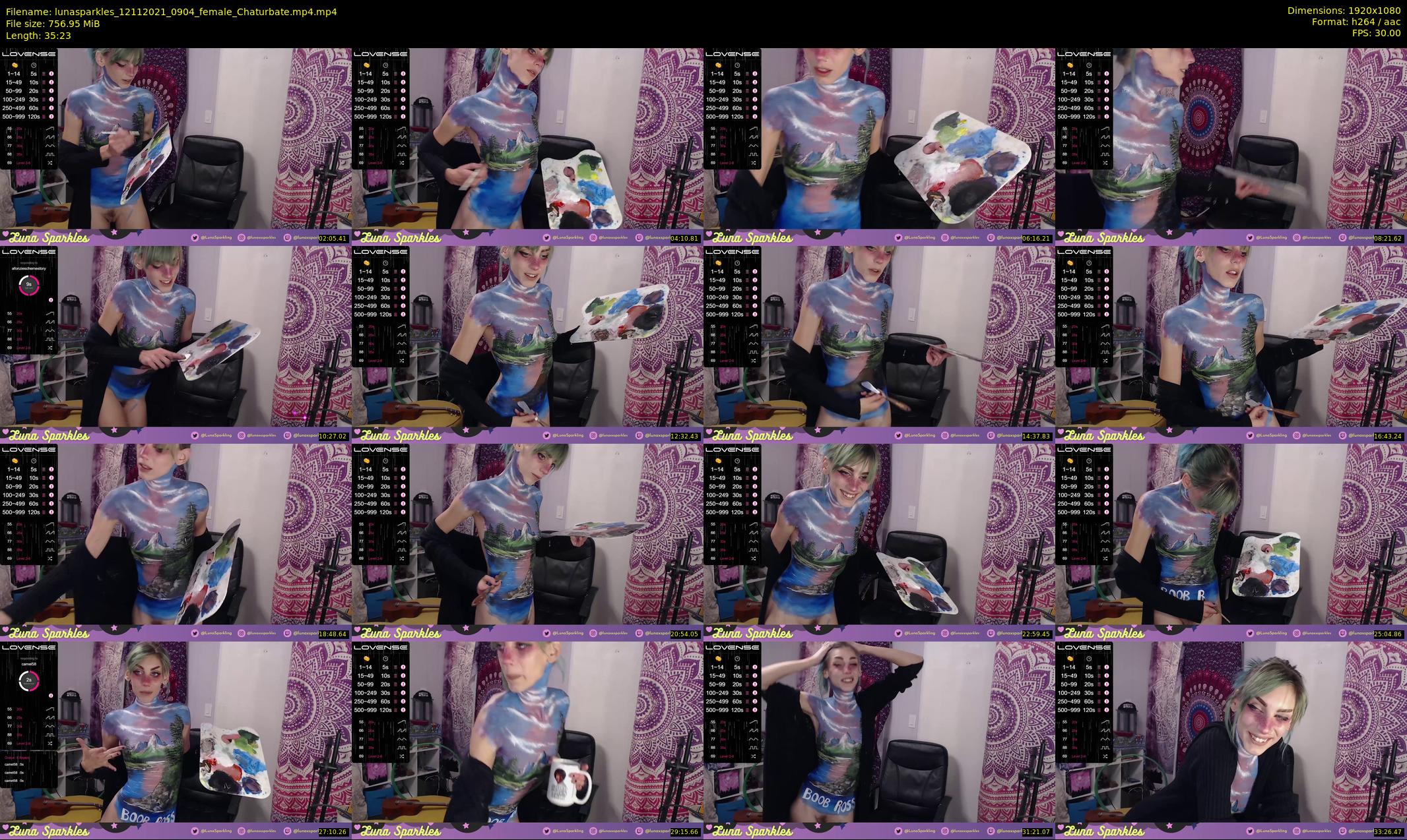lunasparkles — 36 minute Chaturbate female cam show recording, 1080p, Nov 12, 2021