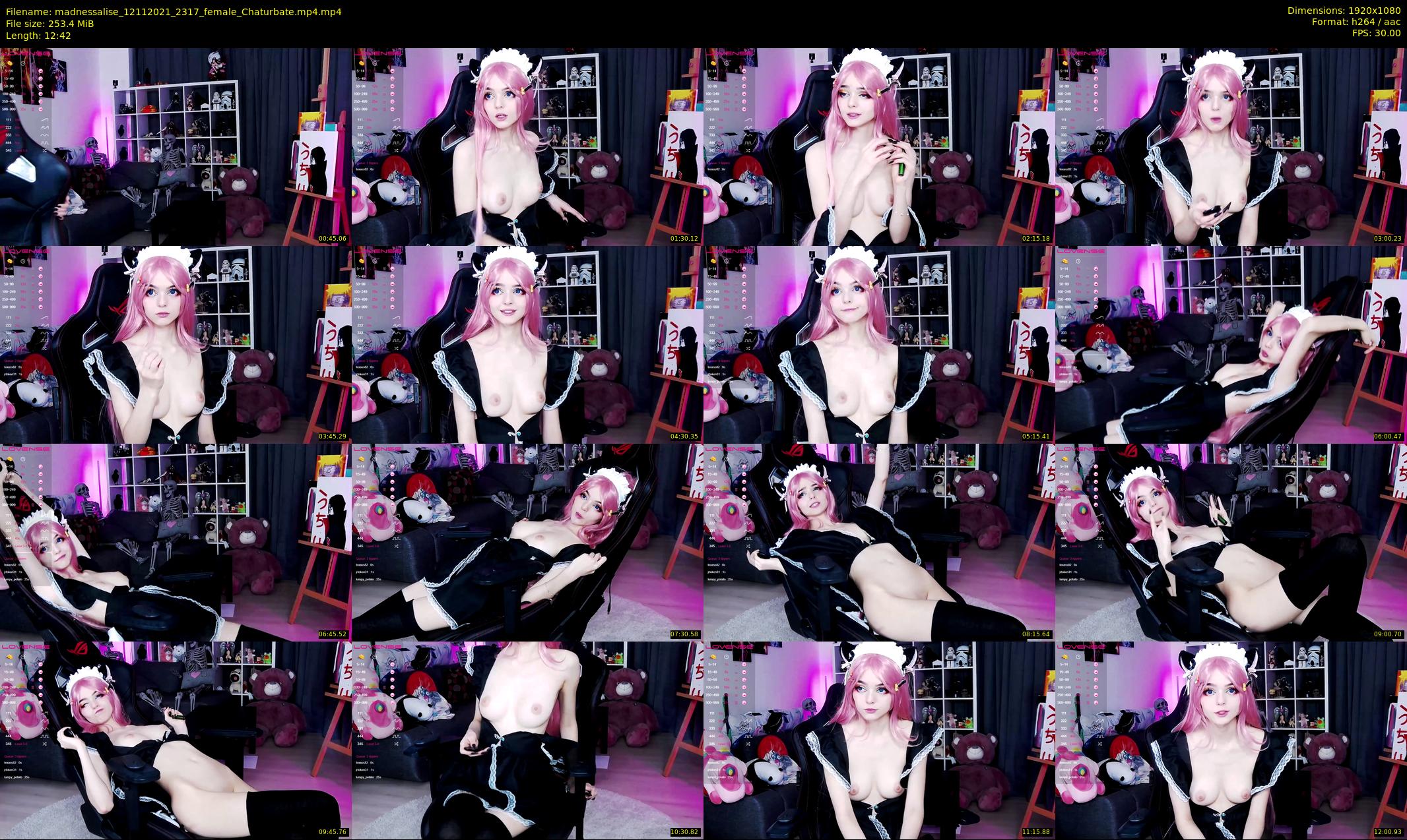 madnessalise — 13 minute Chaturbate female cam show recording, 1080p, Nov 12, 2021