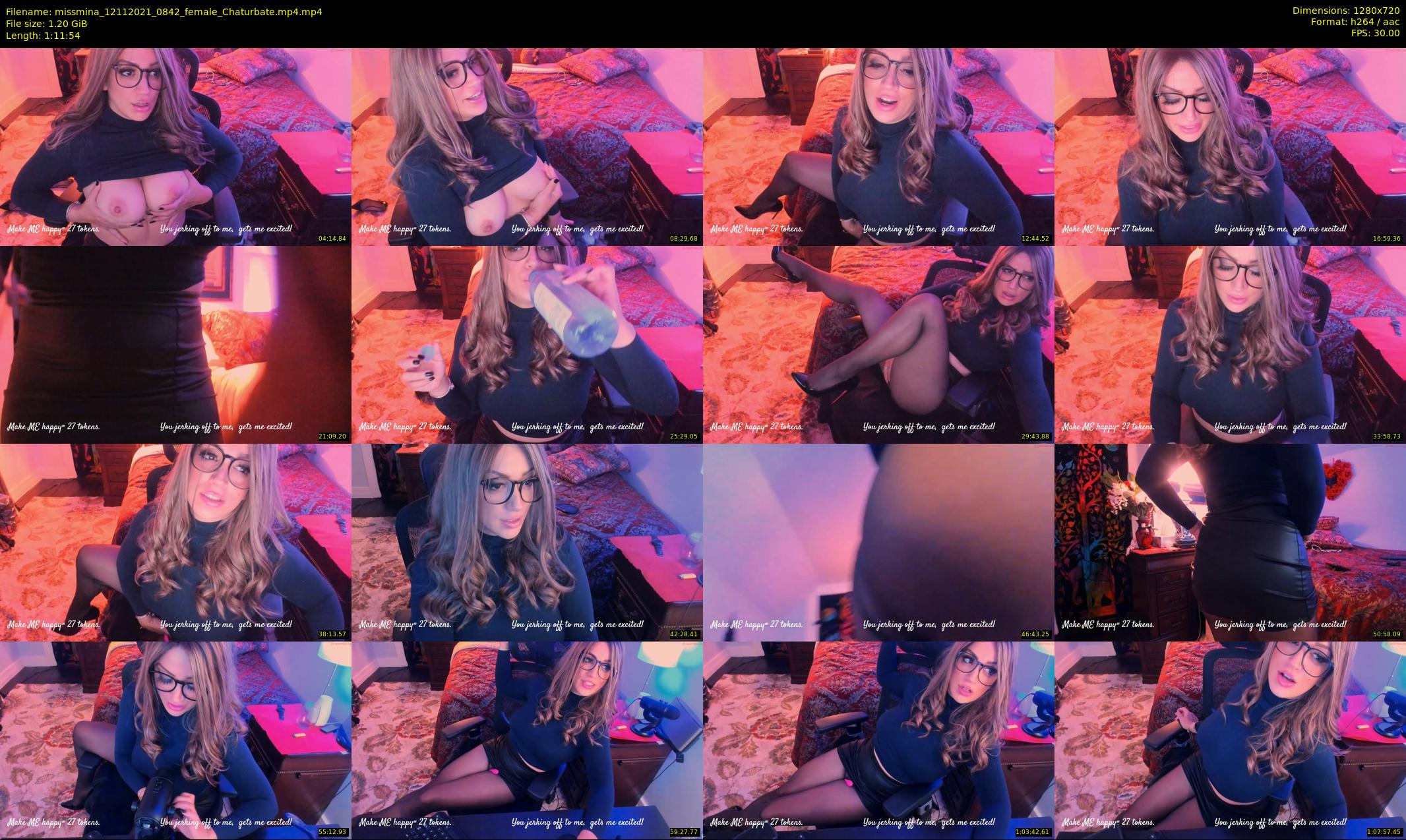 missmina — 72 minute Chaturbate female cam show recording, 720p, Nov 12, 2021