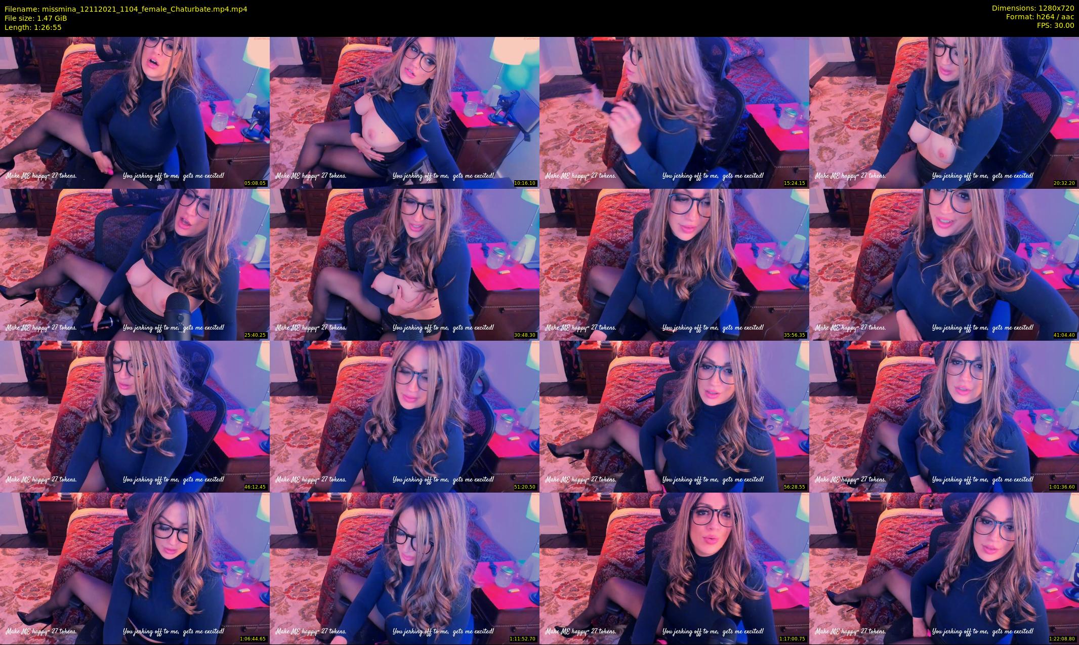 missmina — 87 minute Chaturbate female cam show recording, 720p, Nov 12, 2021