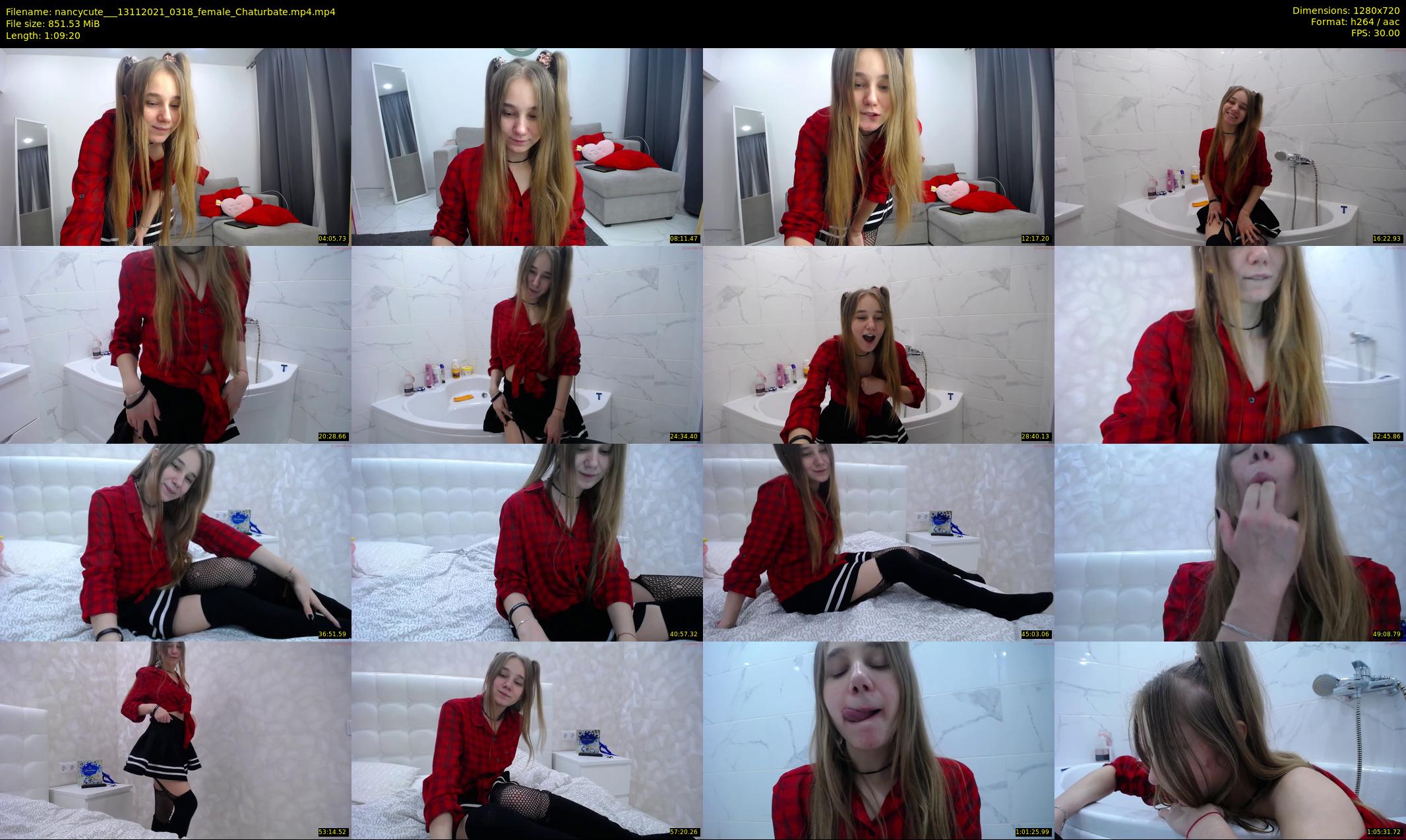 nancycute__ — 70 minute Chaturbate female cam show recording, 720p, Nov 13, 2021