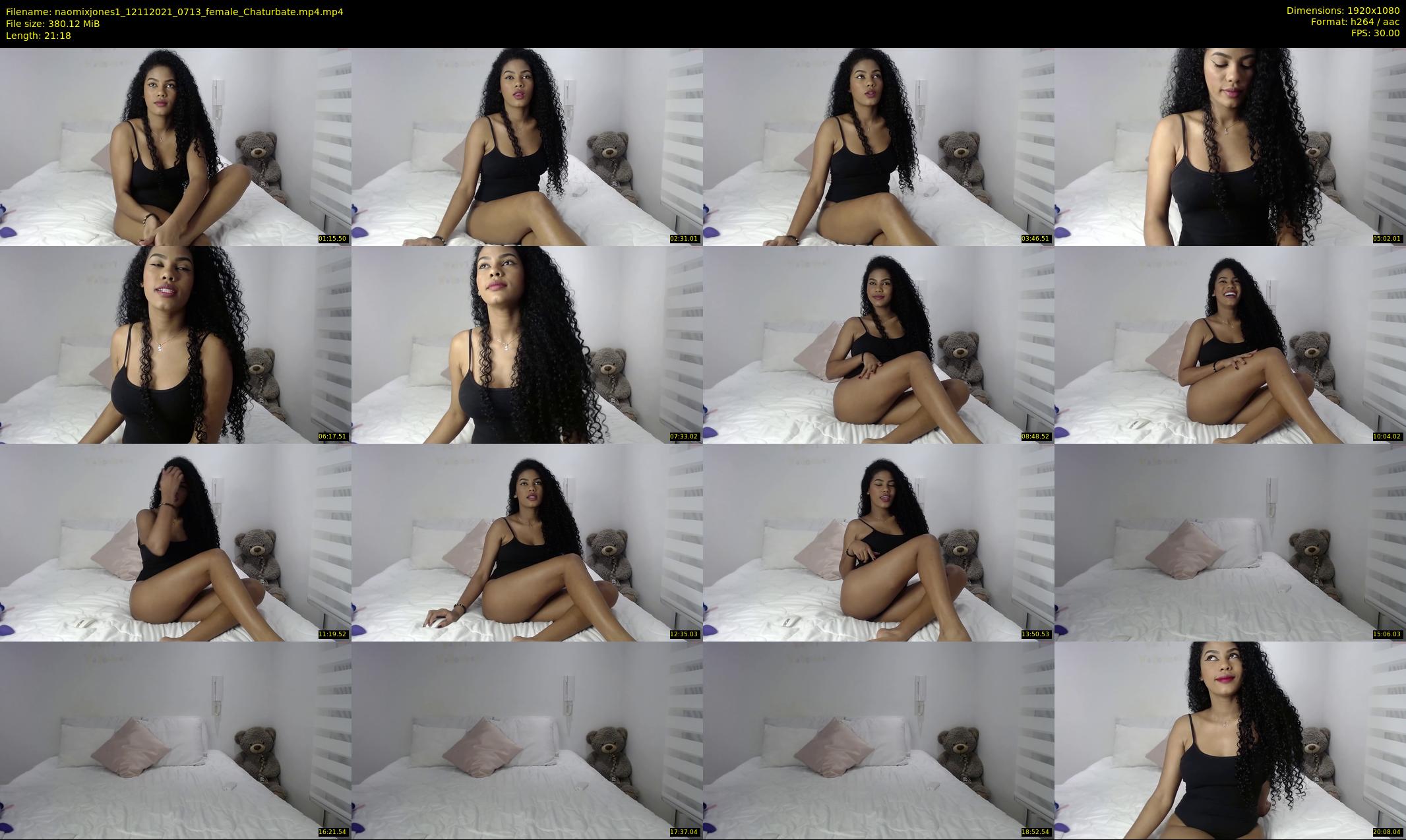 naomixjones1 — 22 minute Chaturbate female cam show recording, 1080p, Nov 12, 2021
