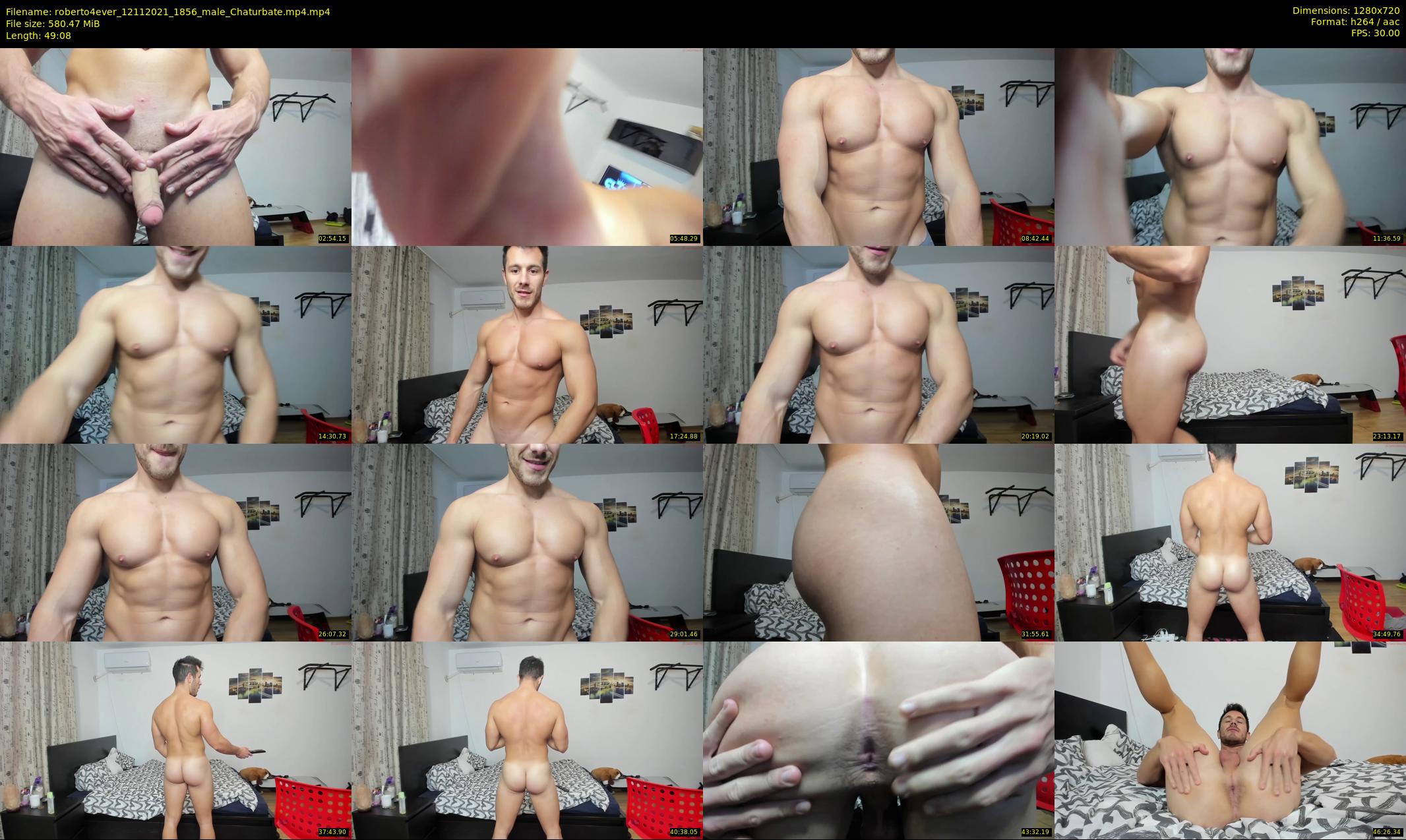 roberto4ever — 50 minute Chaturbate male cam show recording, 720p, Nov 12, 2021