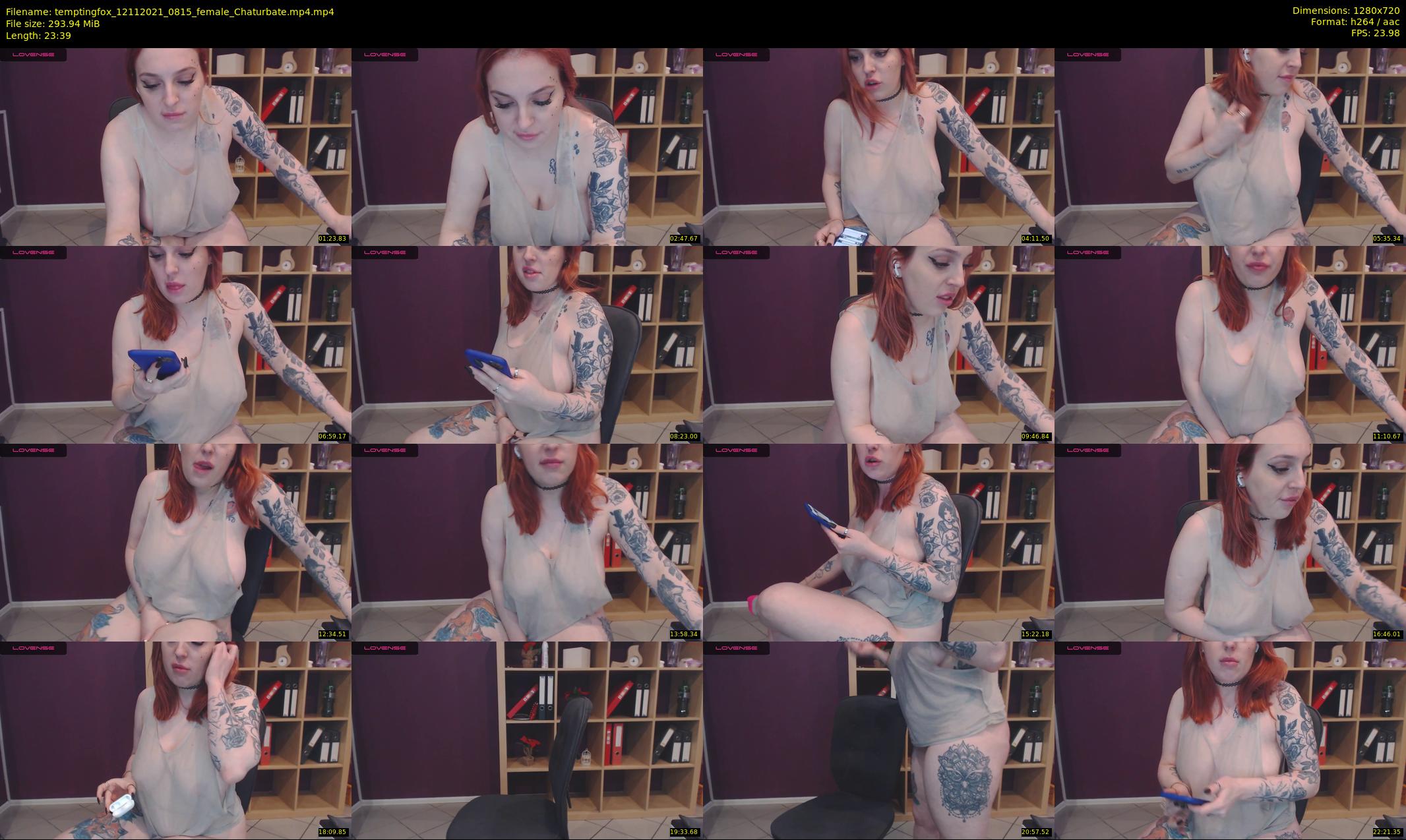 temptingfox — 24 minute Chaturbate female cam show recording, 720p, Nov 12, 2021