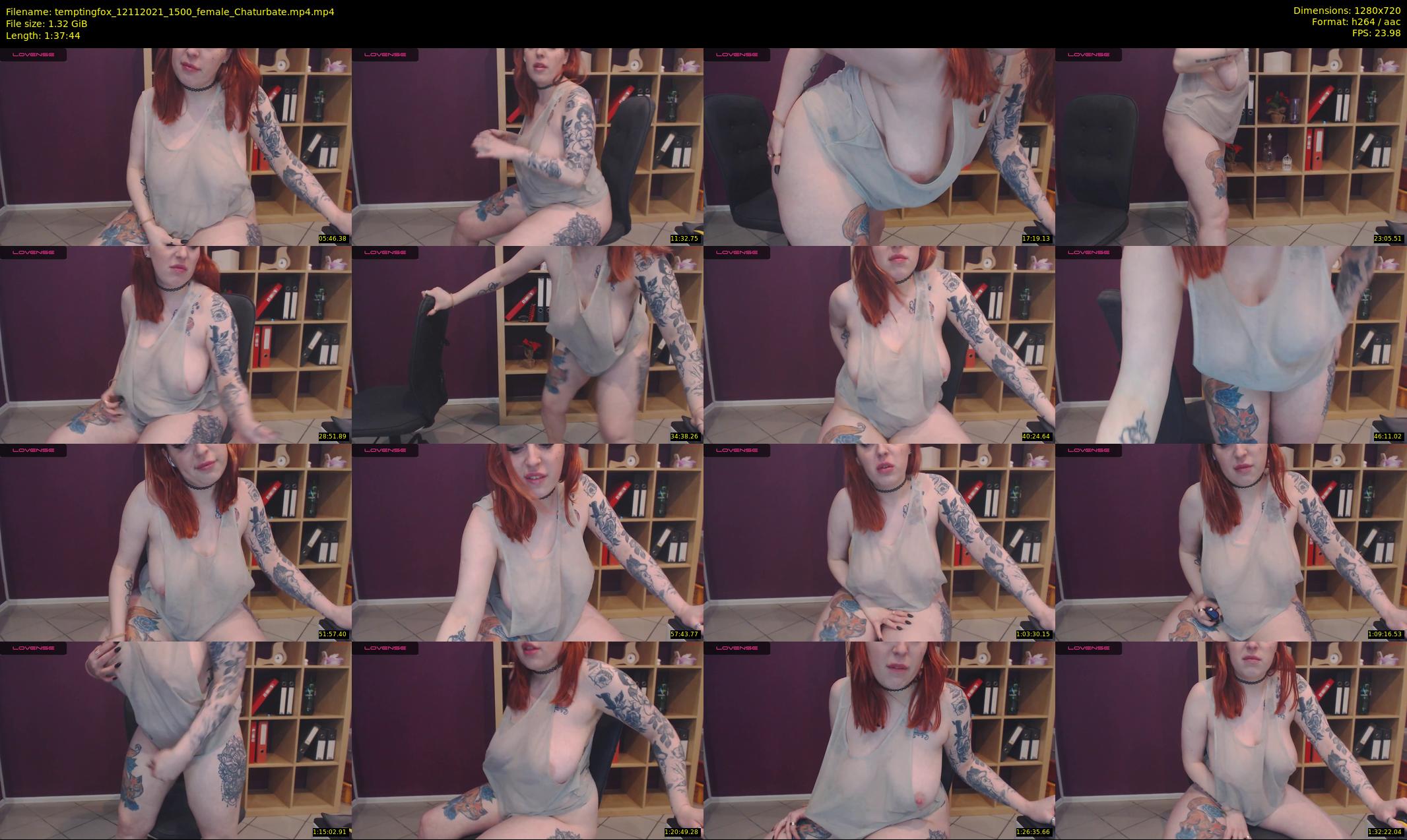 temptingfox — 98 minute Chaturbate female cam show recording, 720p, Nov 12, 2021