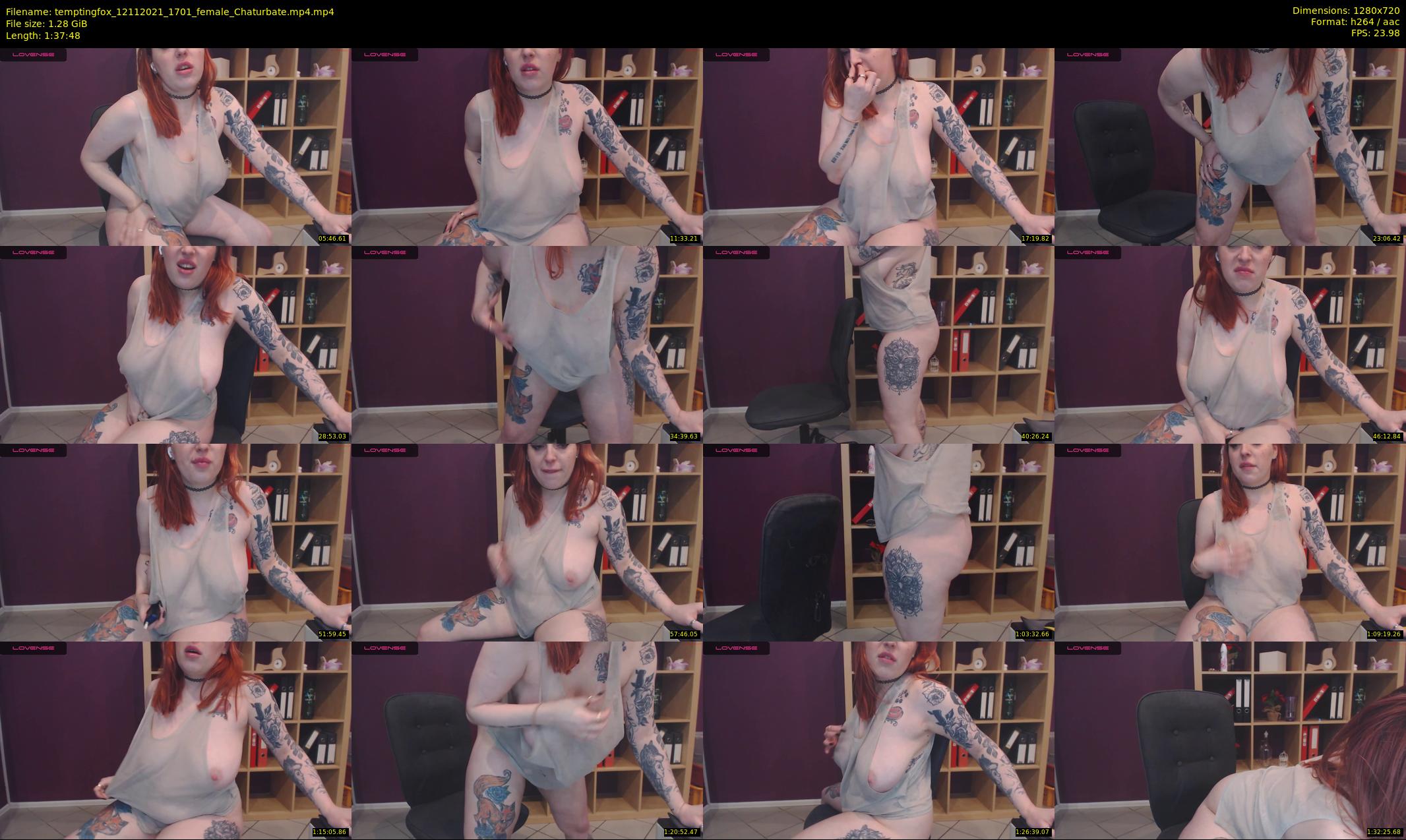 temptingfox — 98 minute Chaturbate female cam show recording, 720p, Nov 12, 2021