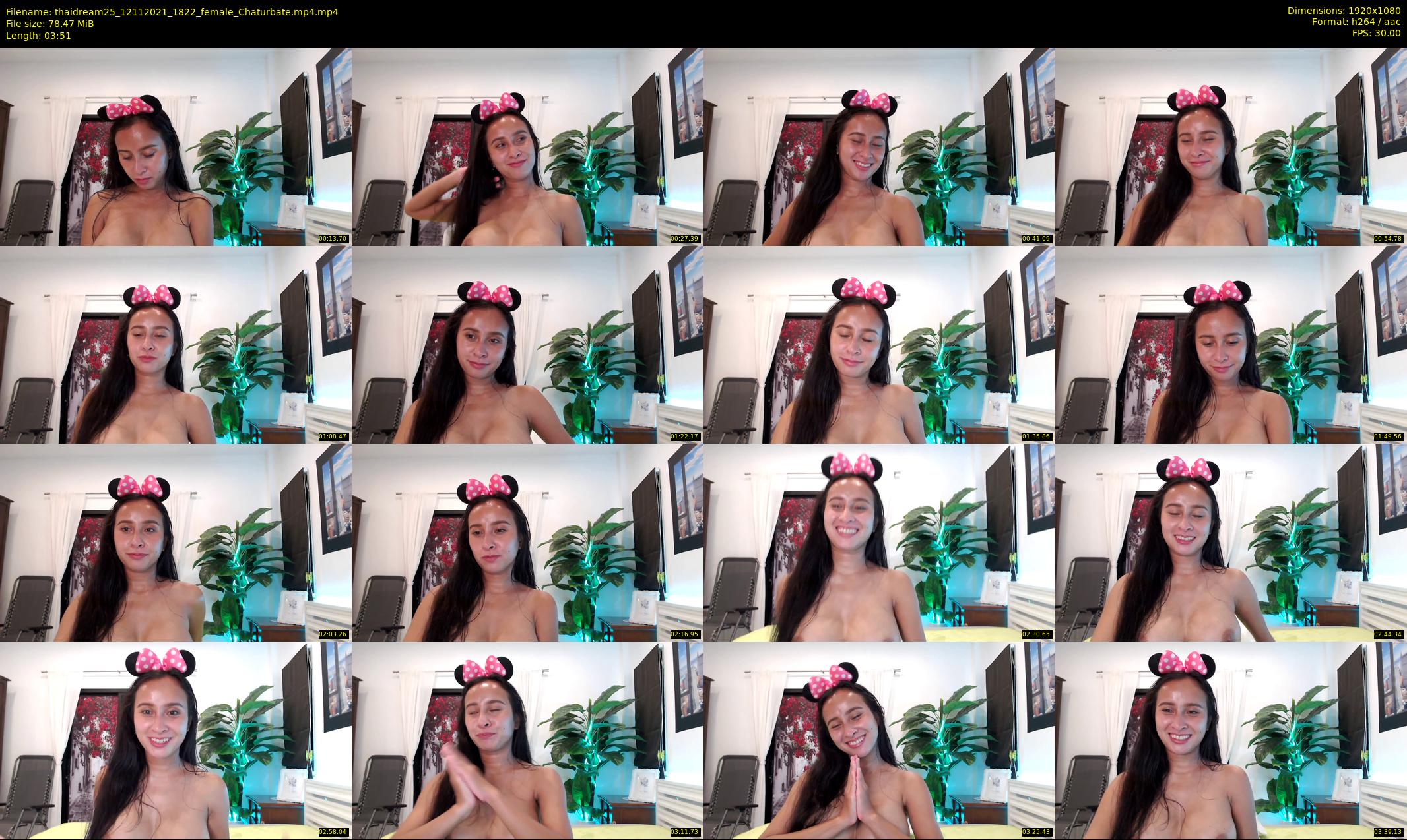 thaidream25 — 4 minute Chaturbate female cam show recording, 1080p, Nov 12, 2021