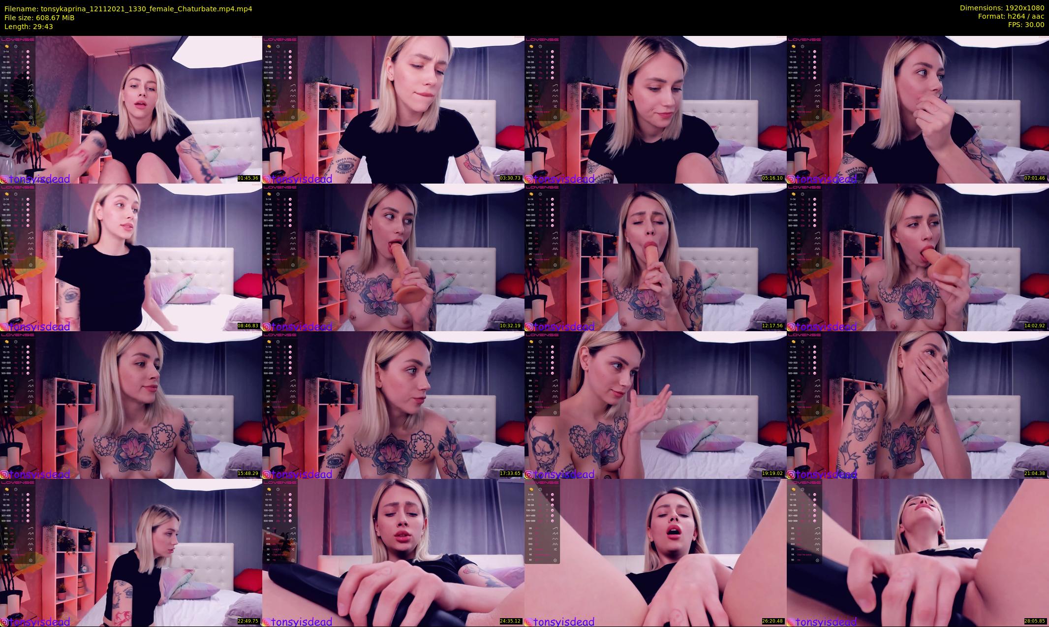 tonsykaprina — 30 minute Chaturbate couple cam show recording, 1080p, Nov 12, 2021
