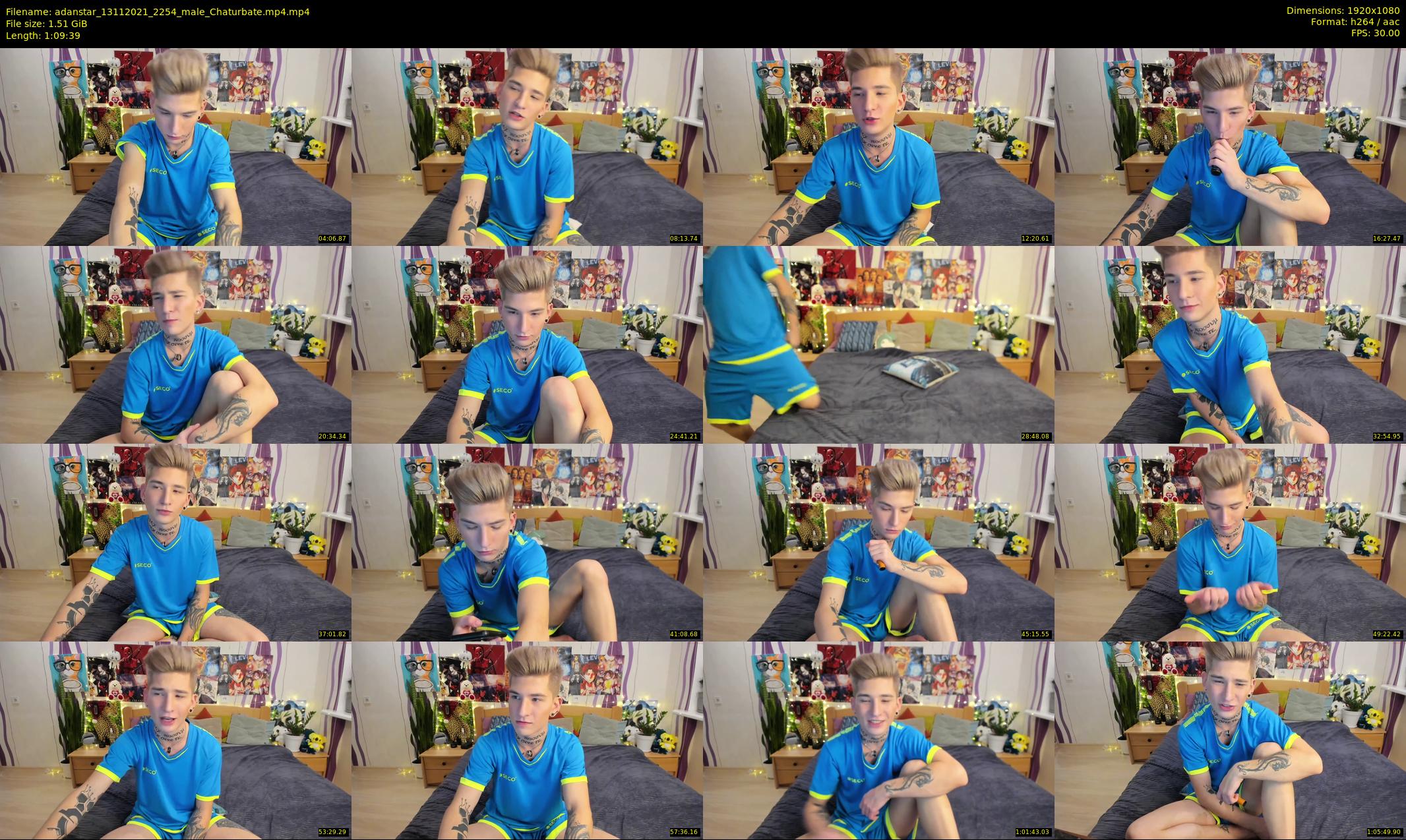 adanstar — 70 minute Chaturbate male cam show recording, 1080p, Nov 13, 2021