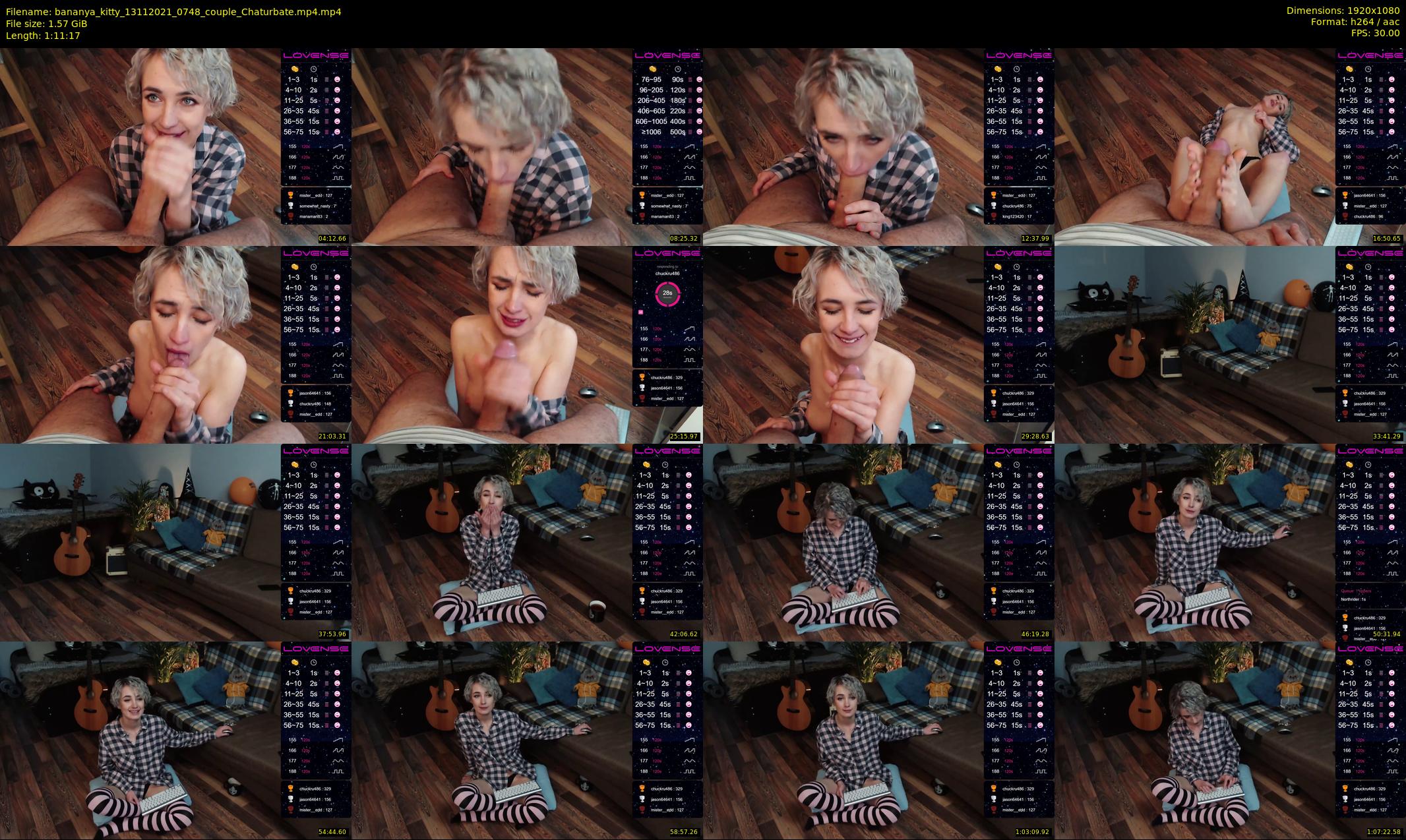 bananya_kitty — 72 minute Chaturbate couple cam show recording, 1080p, Nov 13, 2021
