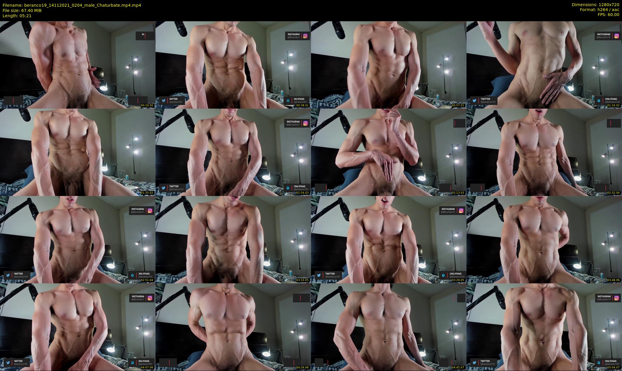beranco19 — 6 minute Chaturbate male cam show recording, 720p, Nov 14, 2021