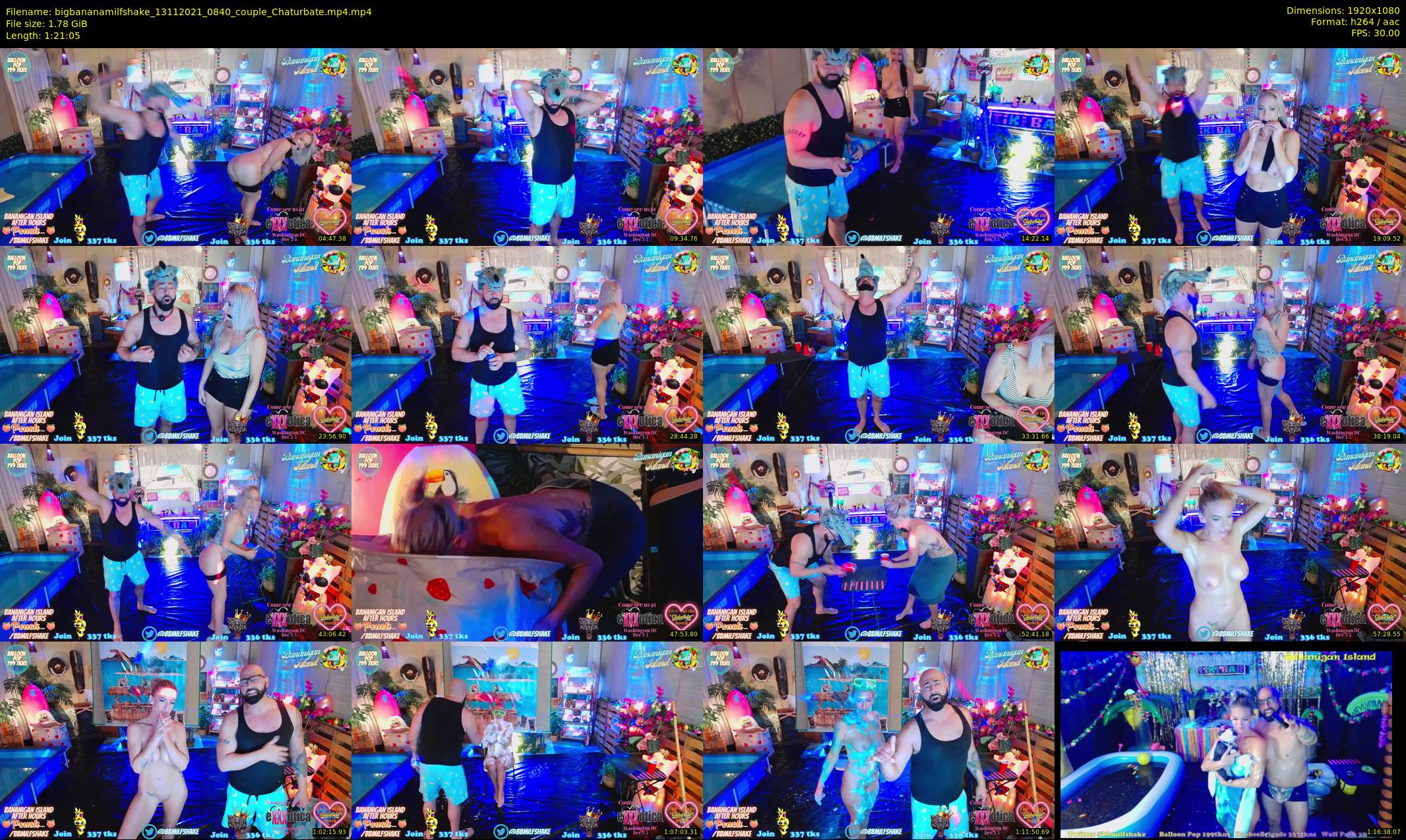 bigbananamilfshake — 82 minute Chaturbate couple cam show recording, 1080p, Nov 13, 2021