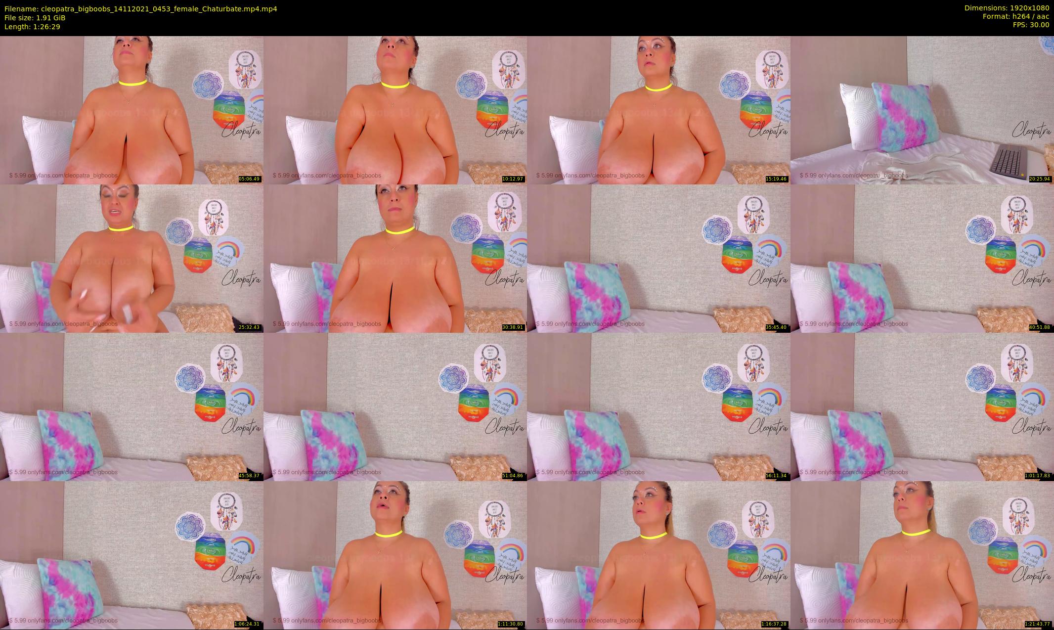 cleopatra_bigboobs — 87 minute Chaturbate female cam show recording, 1080p, Nov 14, 2021