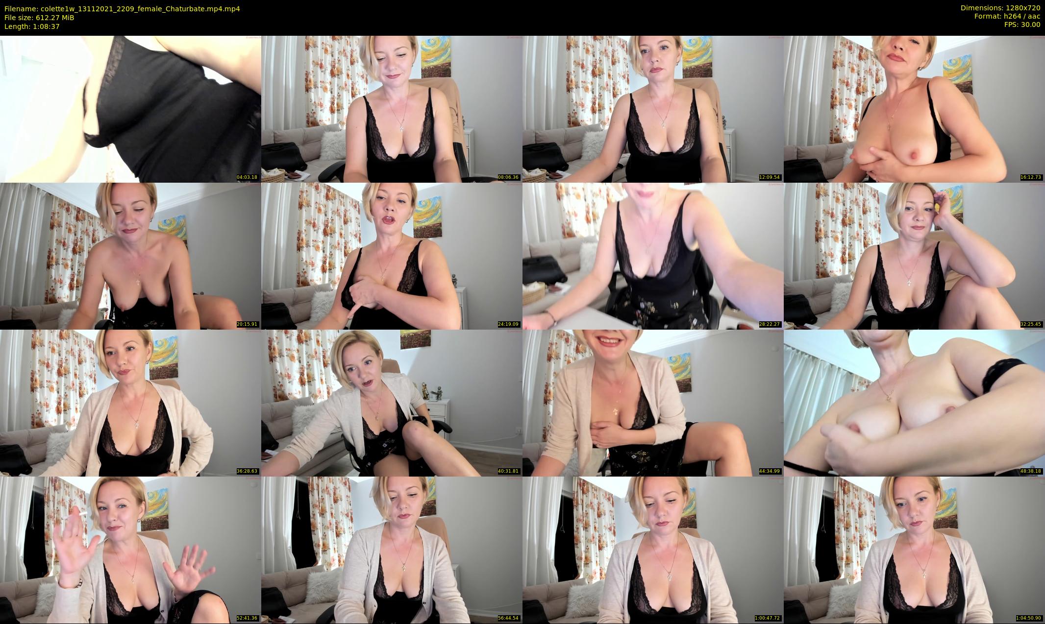 colette1w — 69 minute Chaturbate female cam show recording, 720p, Nov 13, 2021