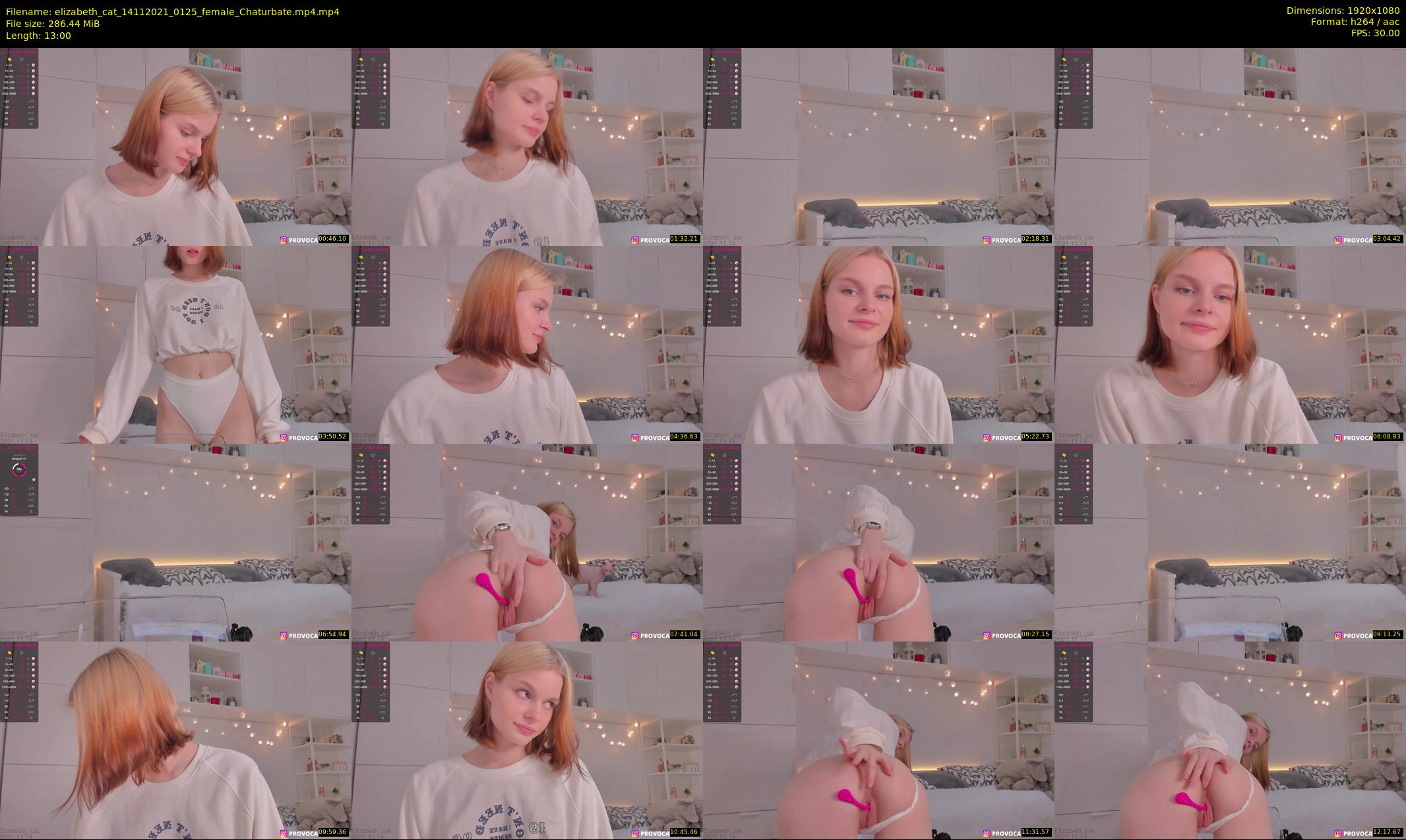 elizabeth_cat — 13 minute Chaturbate female cam show recording, 1080p, Nov 14, 2021