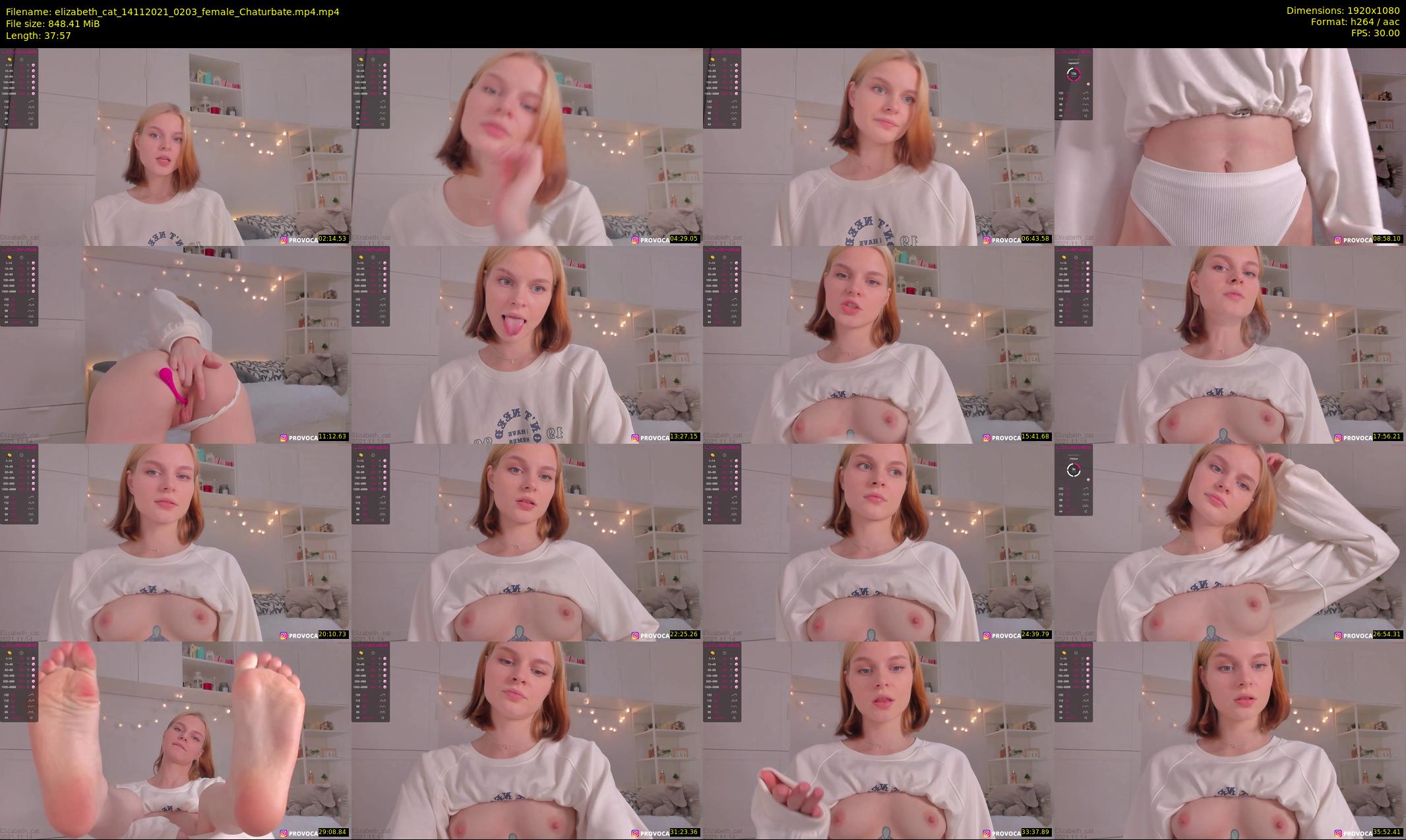 elizabeth_cat — 38 minute Chaturbate female cam show recording, 1080p, Nov 14, 2021