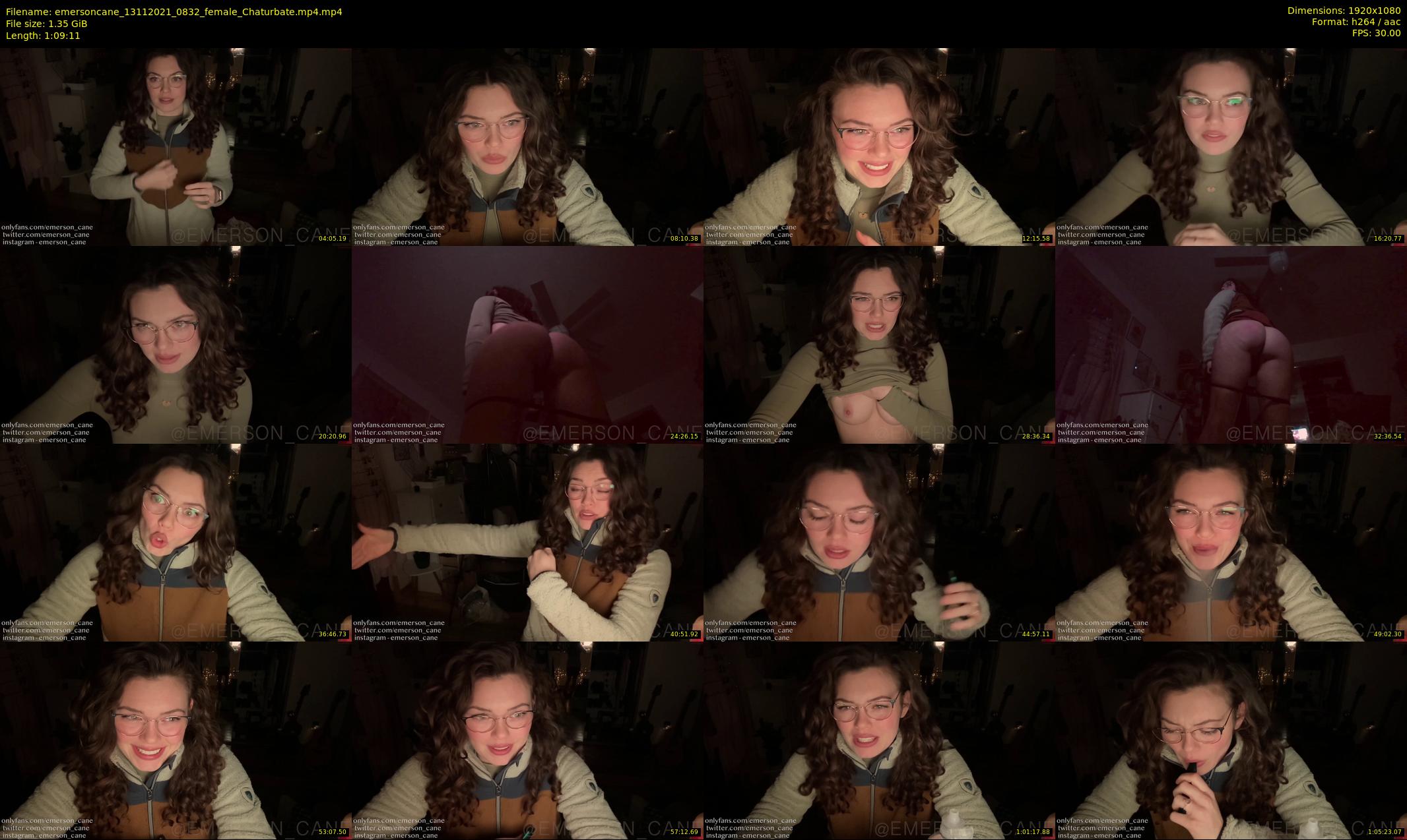 emersoncane — 70 minute Chaturbate female cam show recording, 1080p, Nov 13, 2021