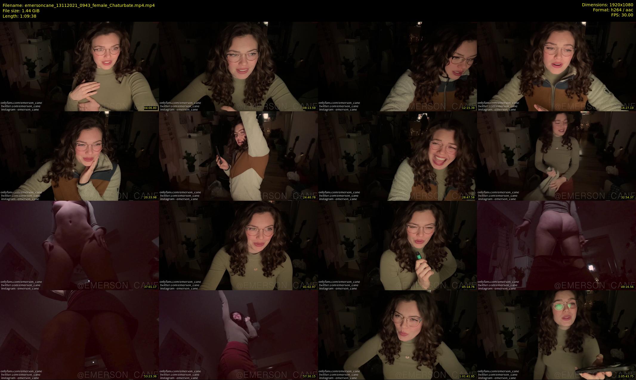 emersoncane — 70 minute Chaturbate female cam show recording, 1080p, Nov 13, 2021