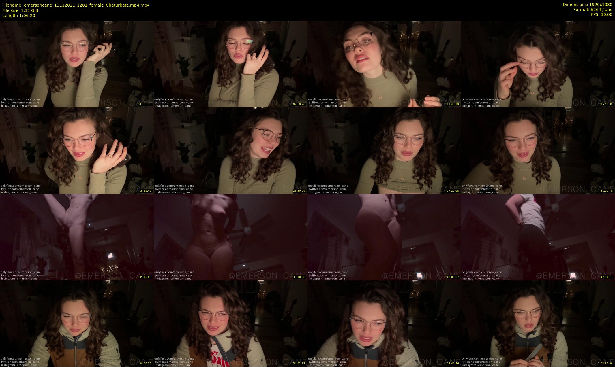 emersoncane — 67 minute Chaturbate female cam show recording, 1080p, Nov 13, 2021