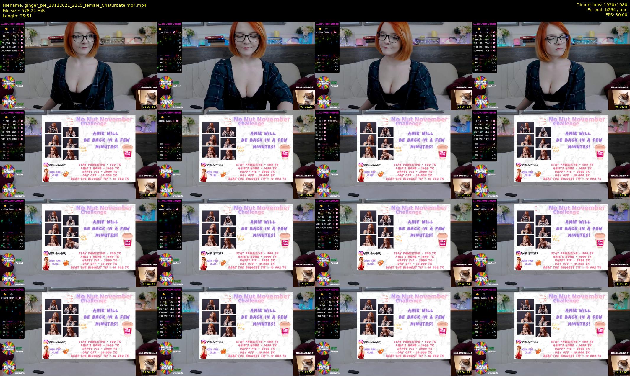 ginger_pie — 26 minute Chaturbate female cam show recording, 1080p, Nov 13, 2021