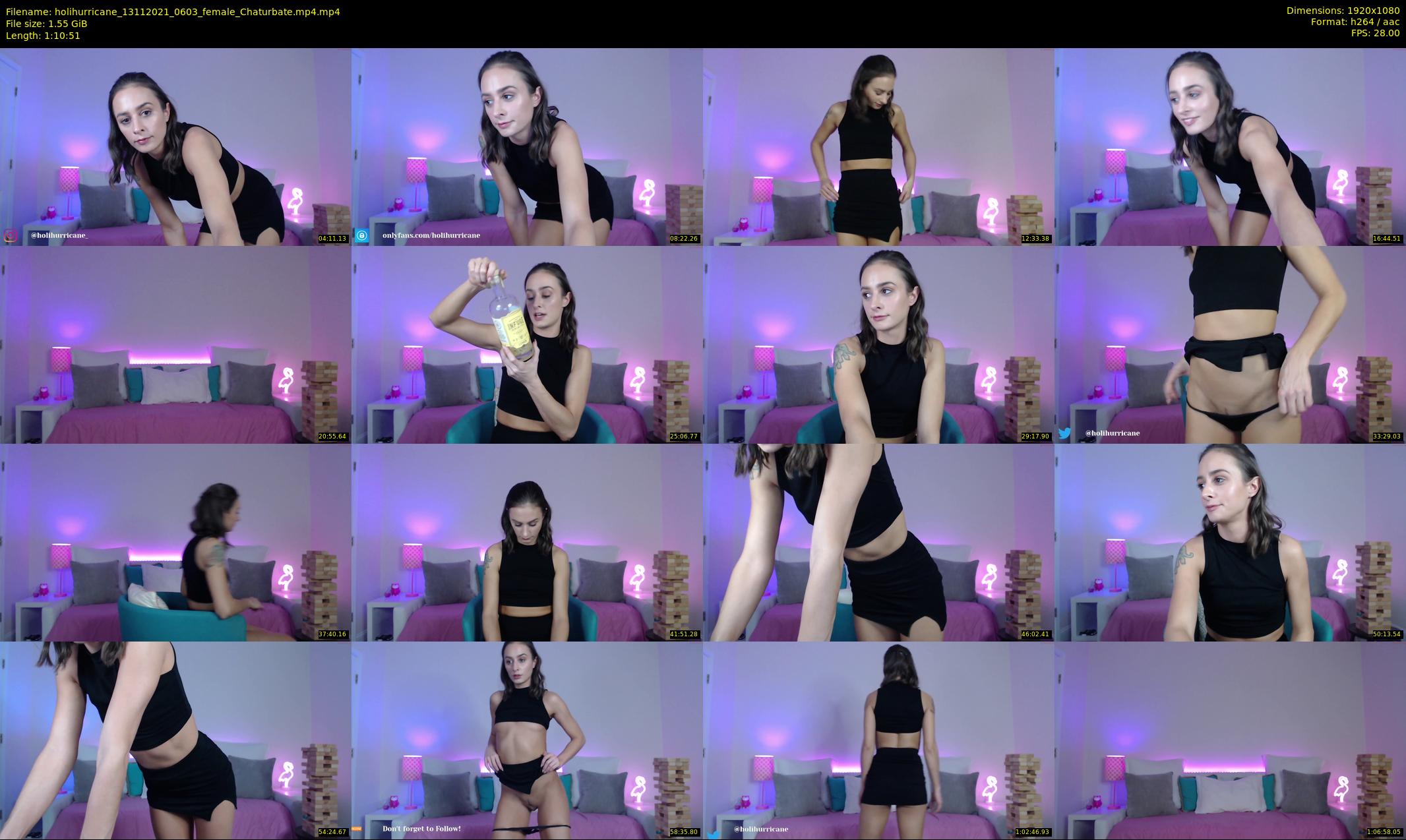 holihurricane — 71 minute Chaturbate female cam show recording, 1080p, Nov 13, 2021