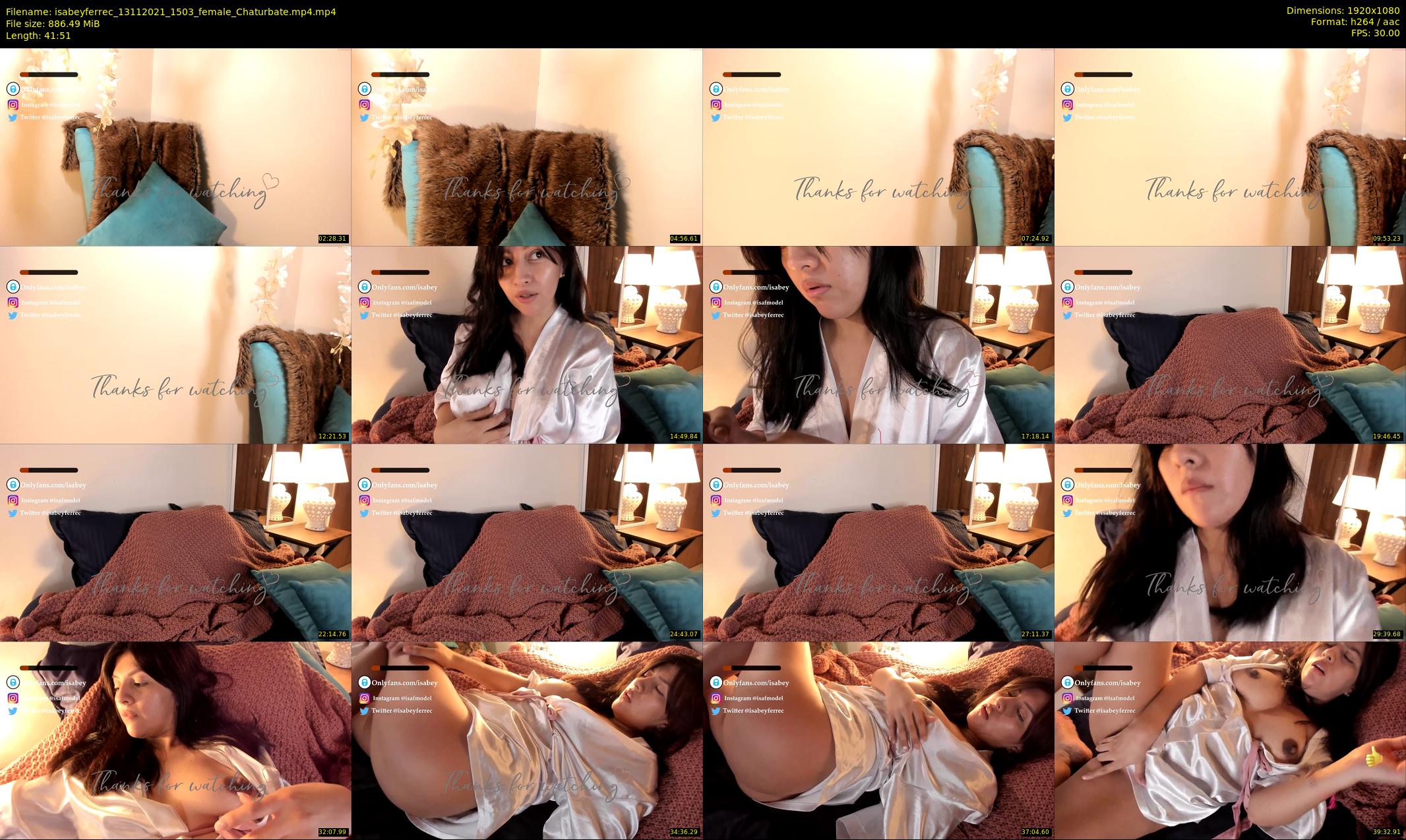 isabeyferrec — 42 minute Chaturbate female cam show recording, 1080p, Nov 13, 2021
