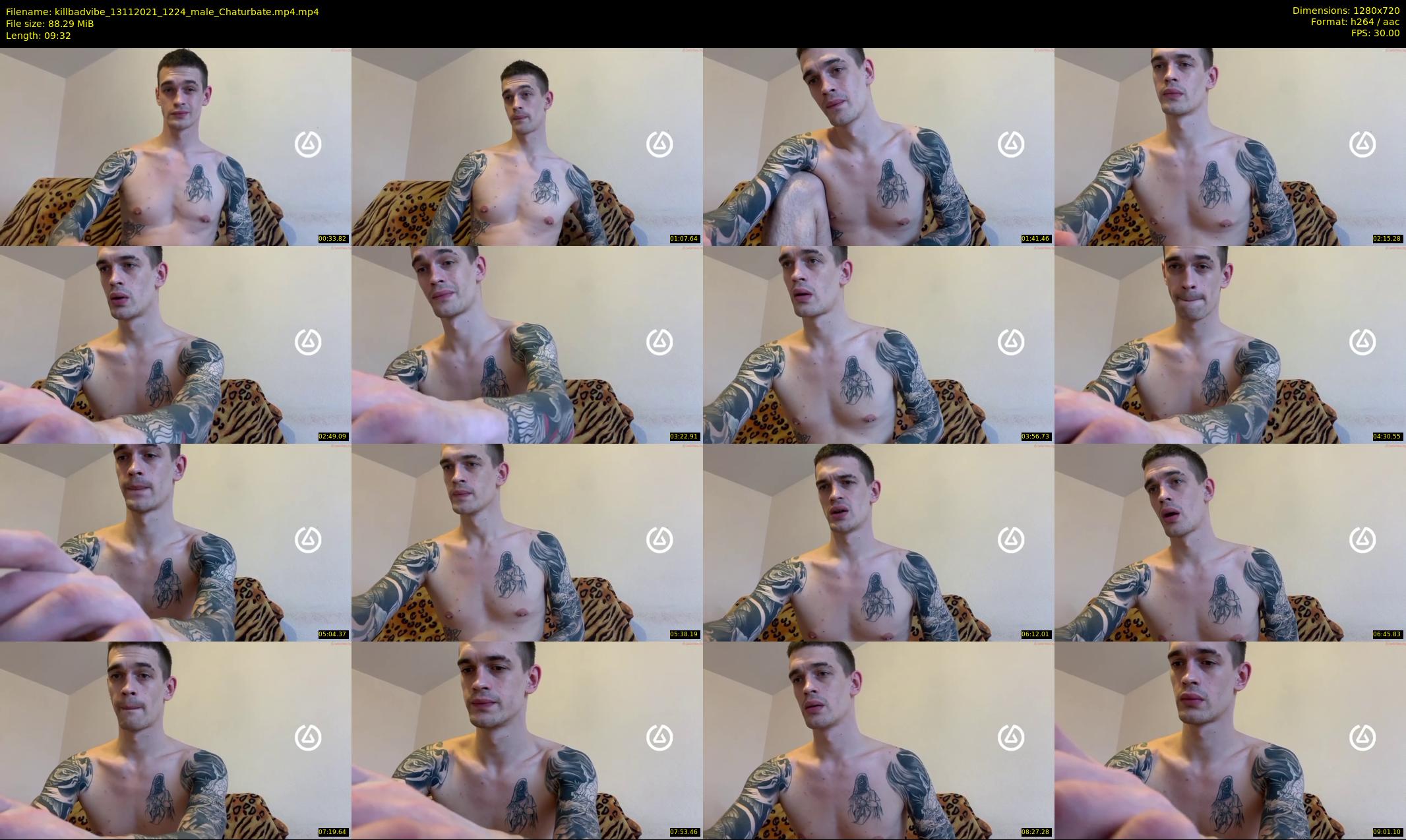 killbadvibe — 10 minute Chaturbate male cam show recording, 720p, Nov 13, 2021