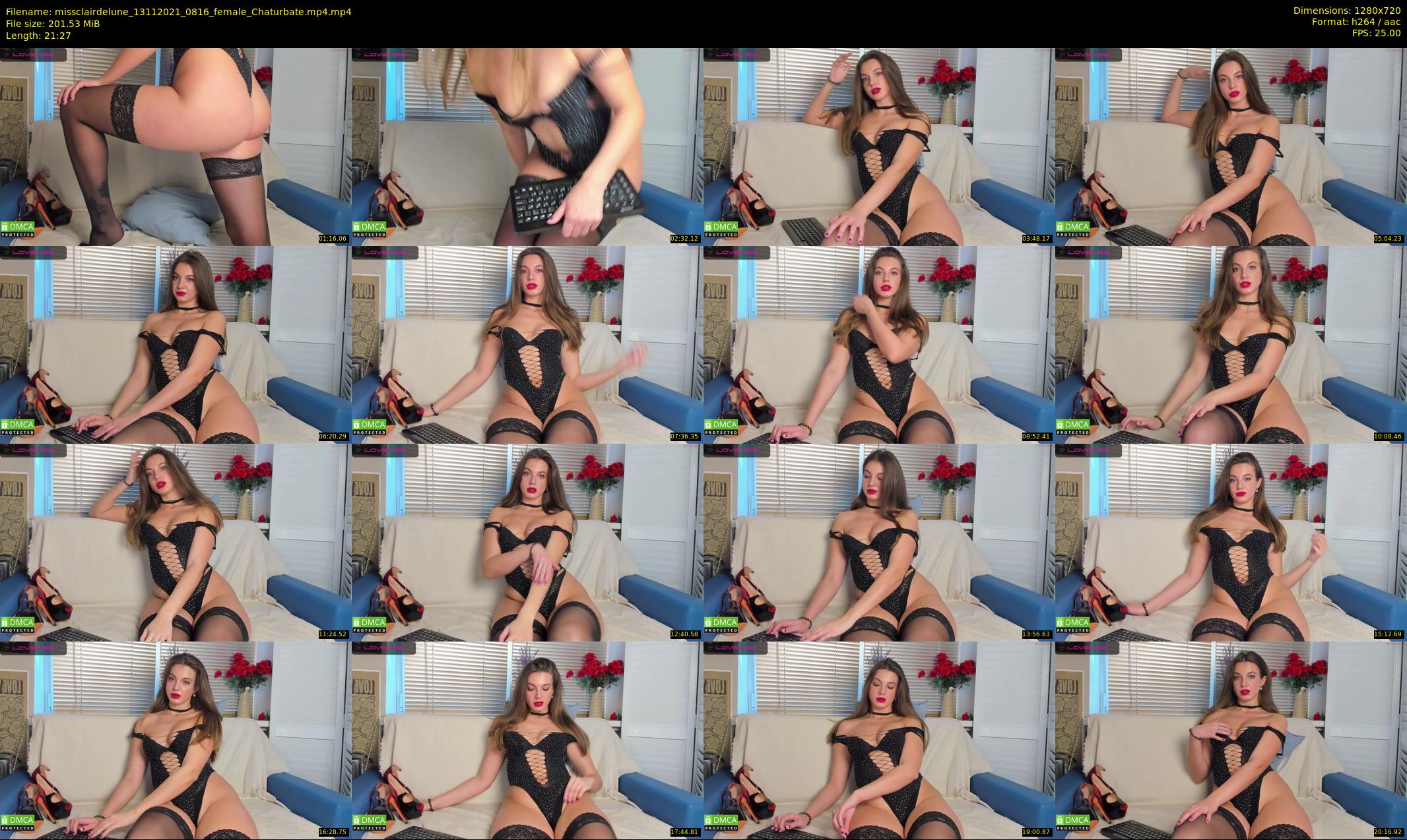 missclairdelune — 22 minute Chaturbate female cam show recording, 720p, Nov 13, 2021