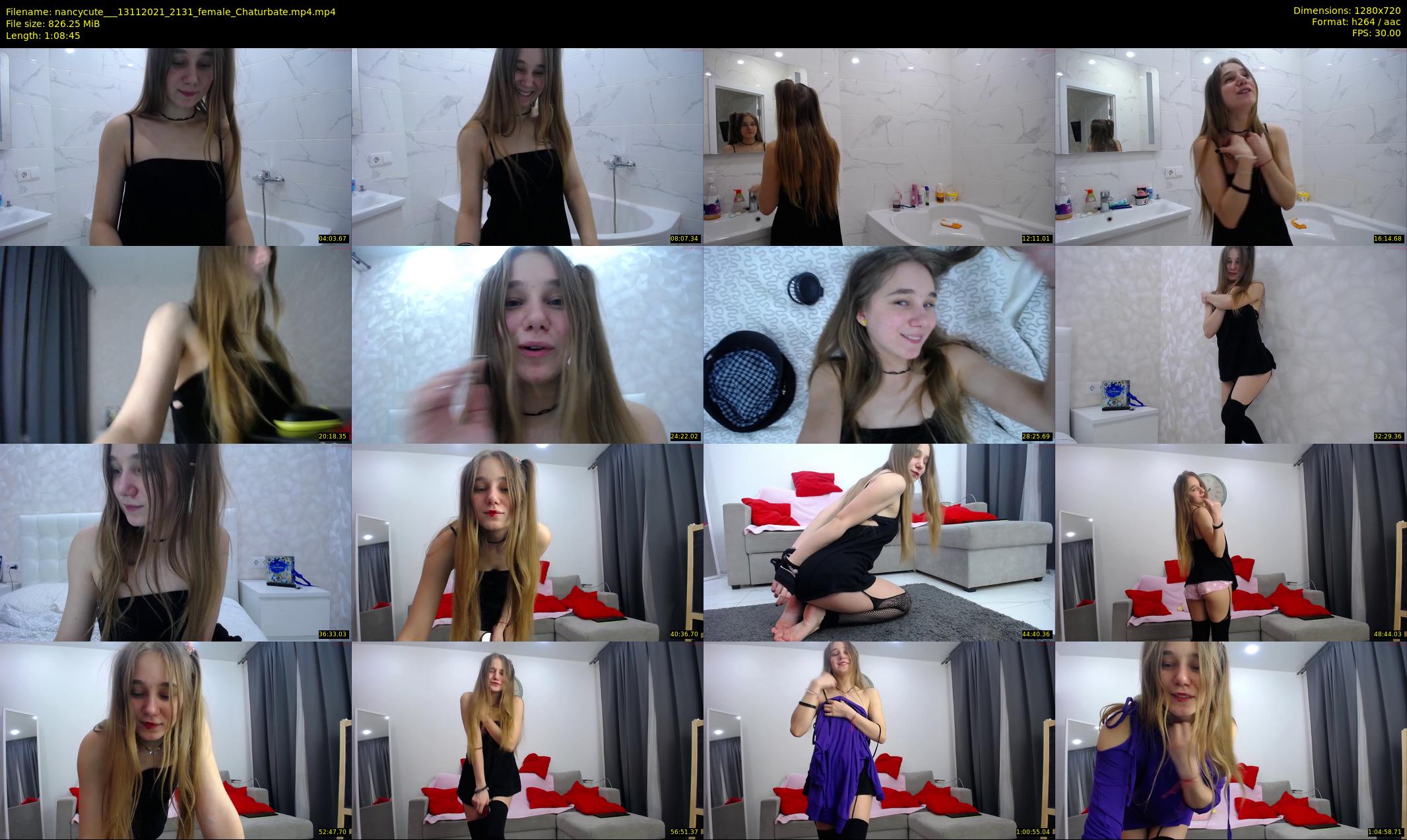 nancycute__ — 69 minute Chaturbate female cam show recording, 720p, Nov 13, 2021