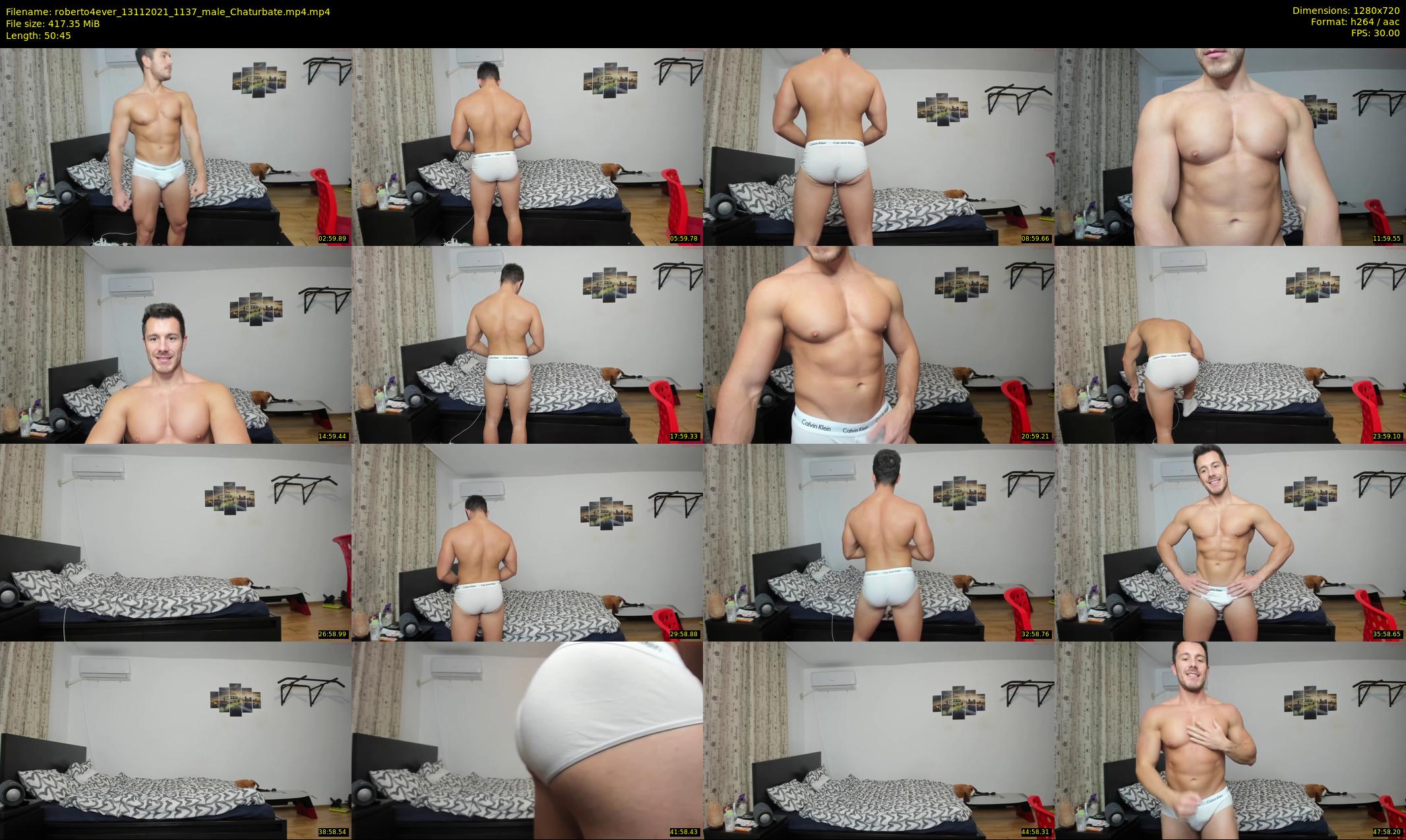 roberto4ever — 51 minute Chaturbate male cam show recording, 720p, Nov 13, 2021